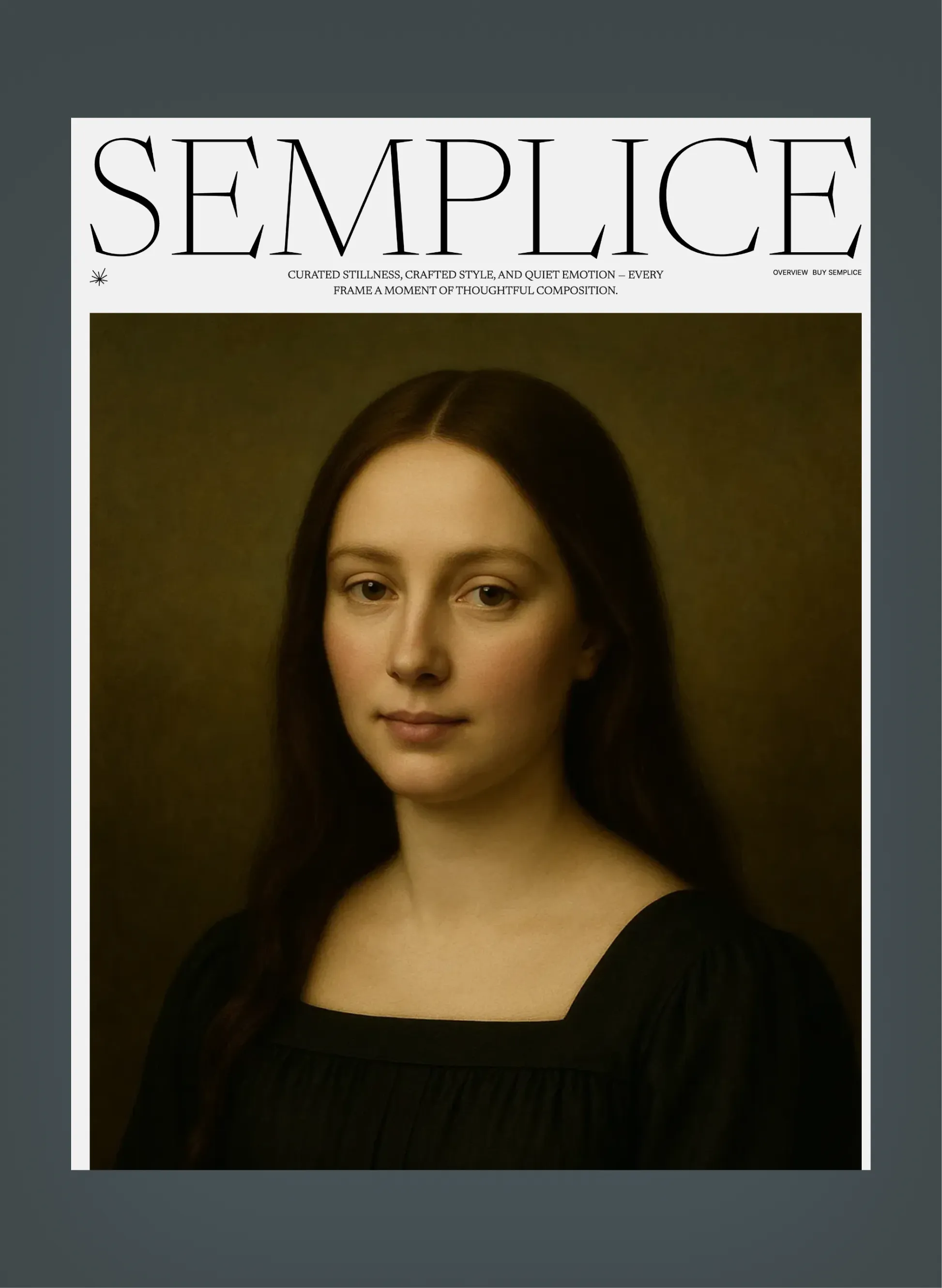 Semplice homepage layout