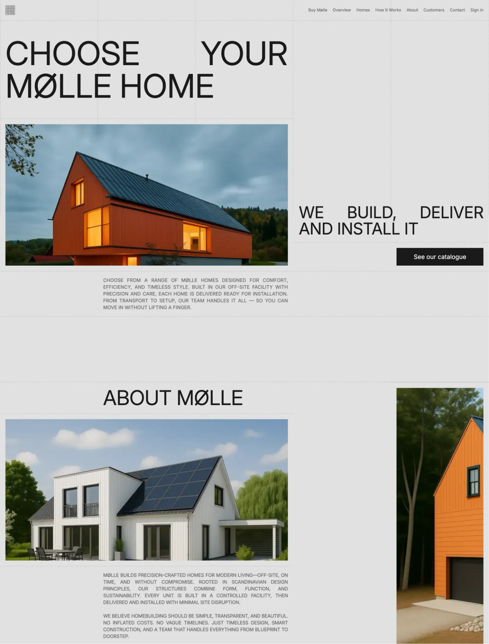 Mølle theme, first page