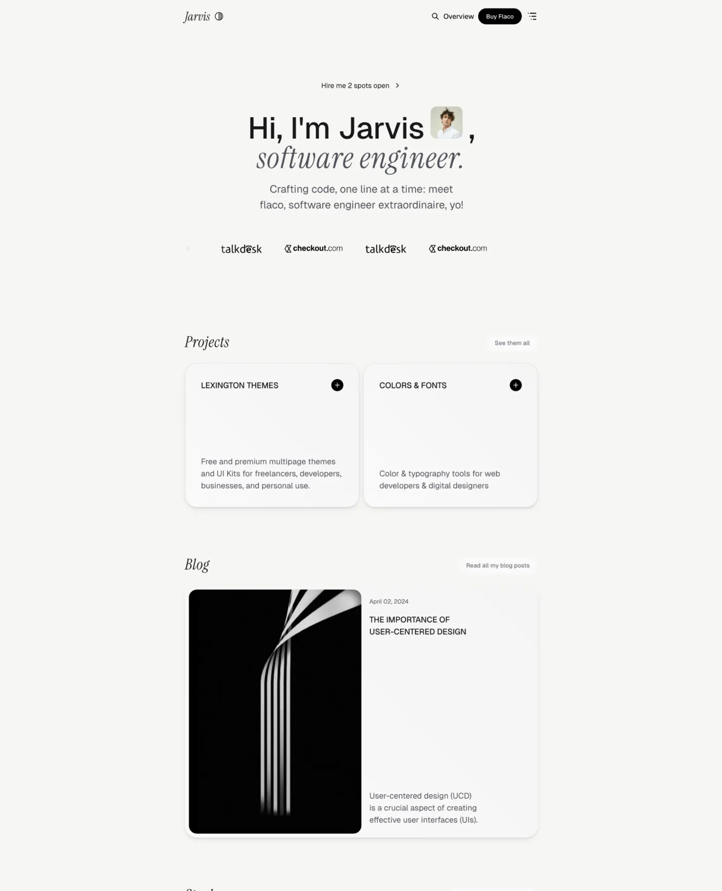 Flaco page preview