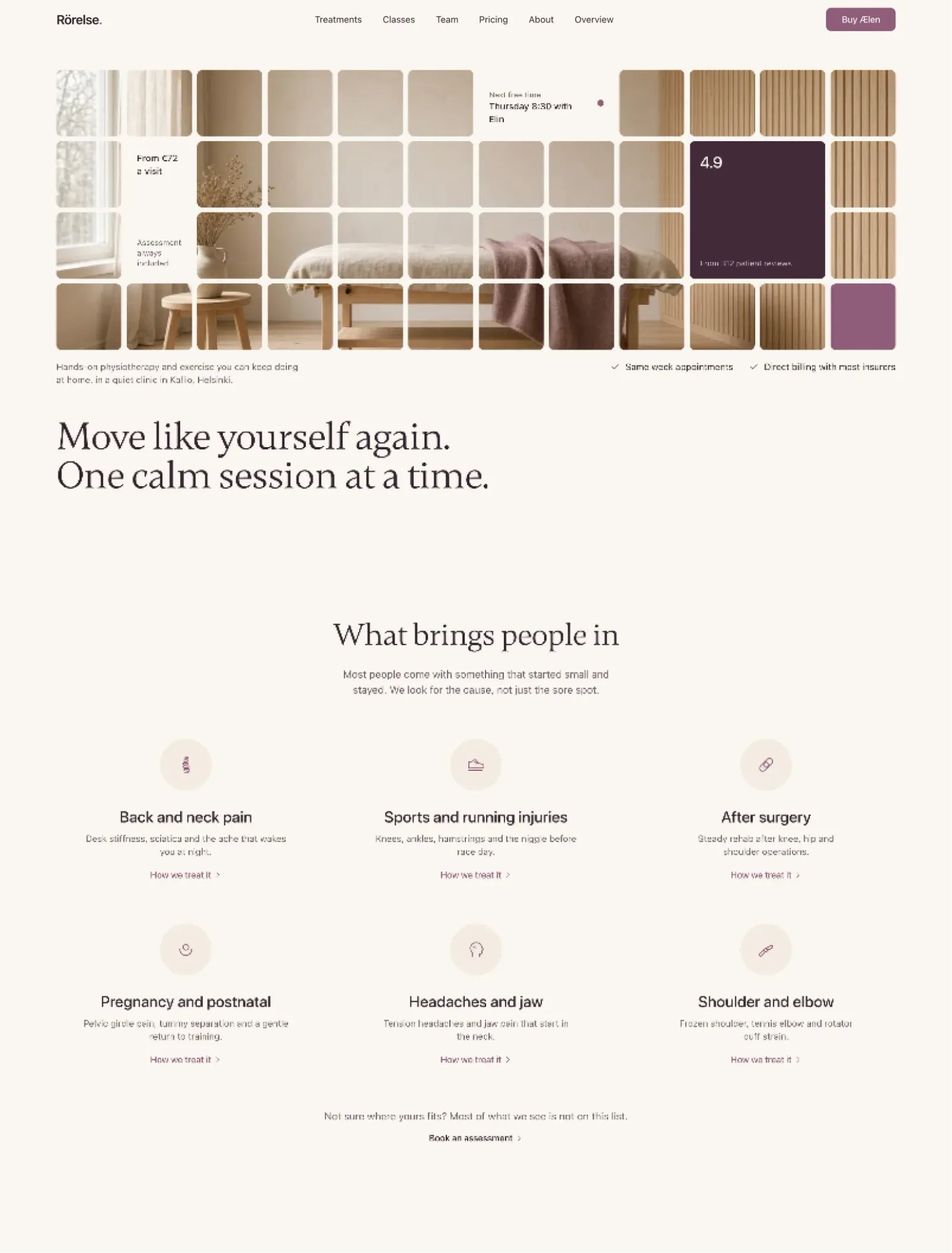 Ælen theme, first page