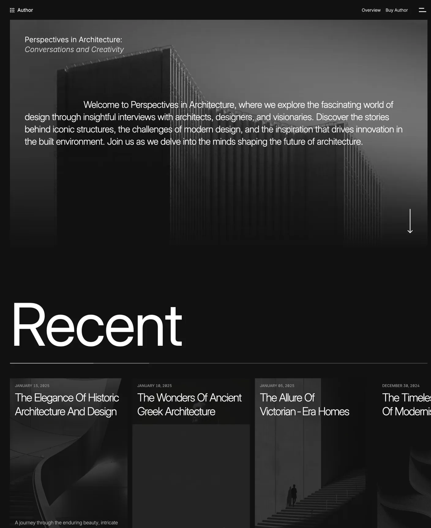 Author page preview