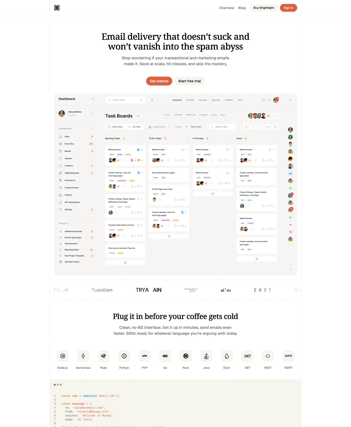 Brightlight page preview
