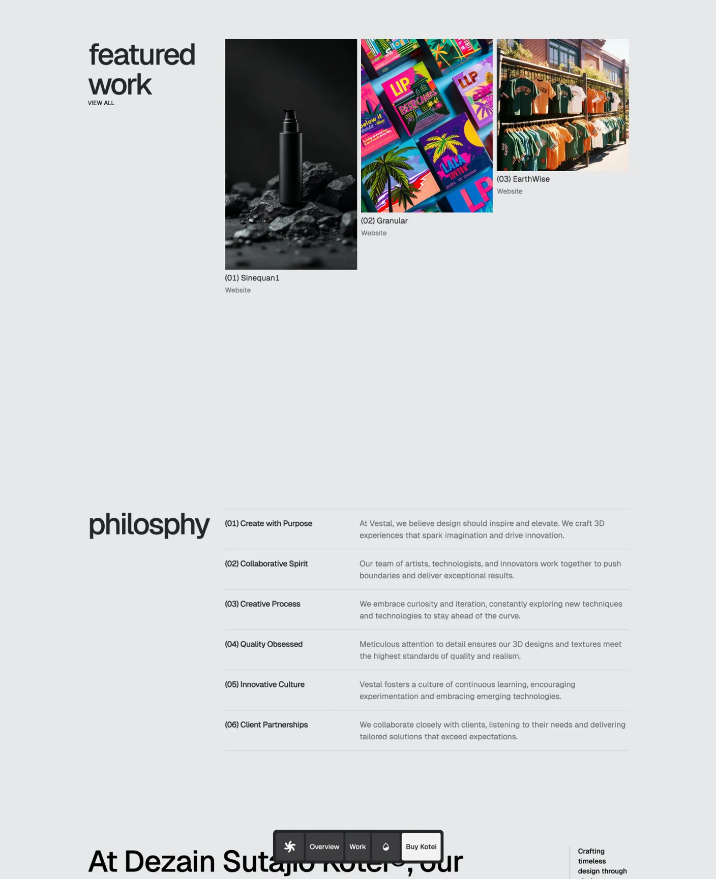 Kotei page preview