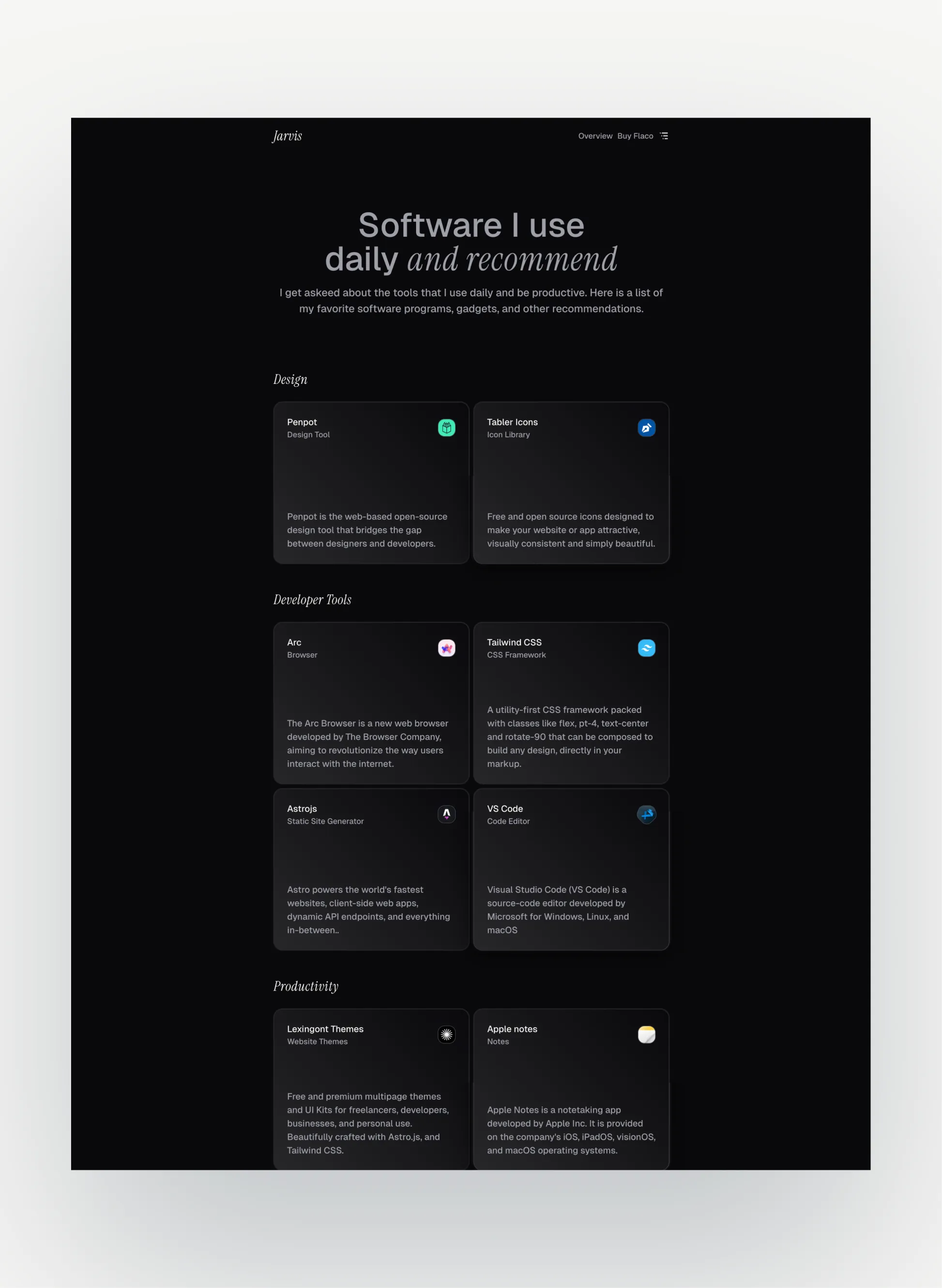 Flaco case studies layout