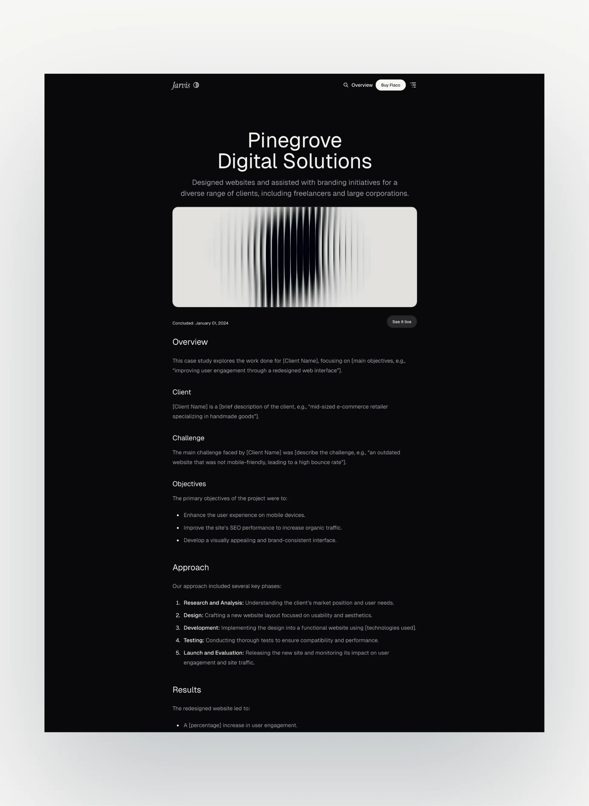 Flaco portfolio grid layout