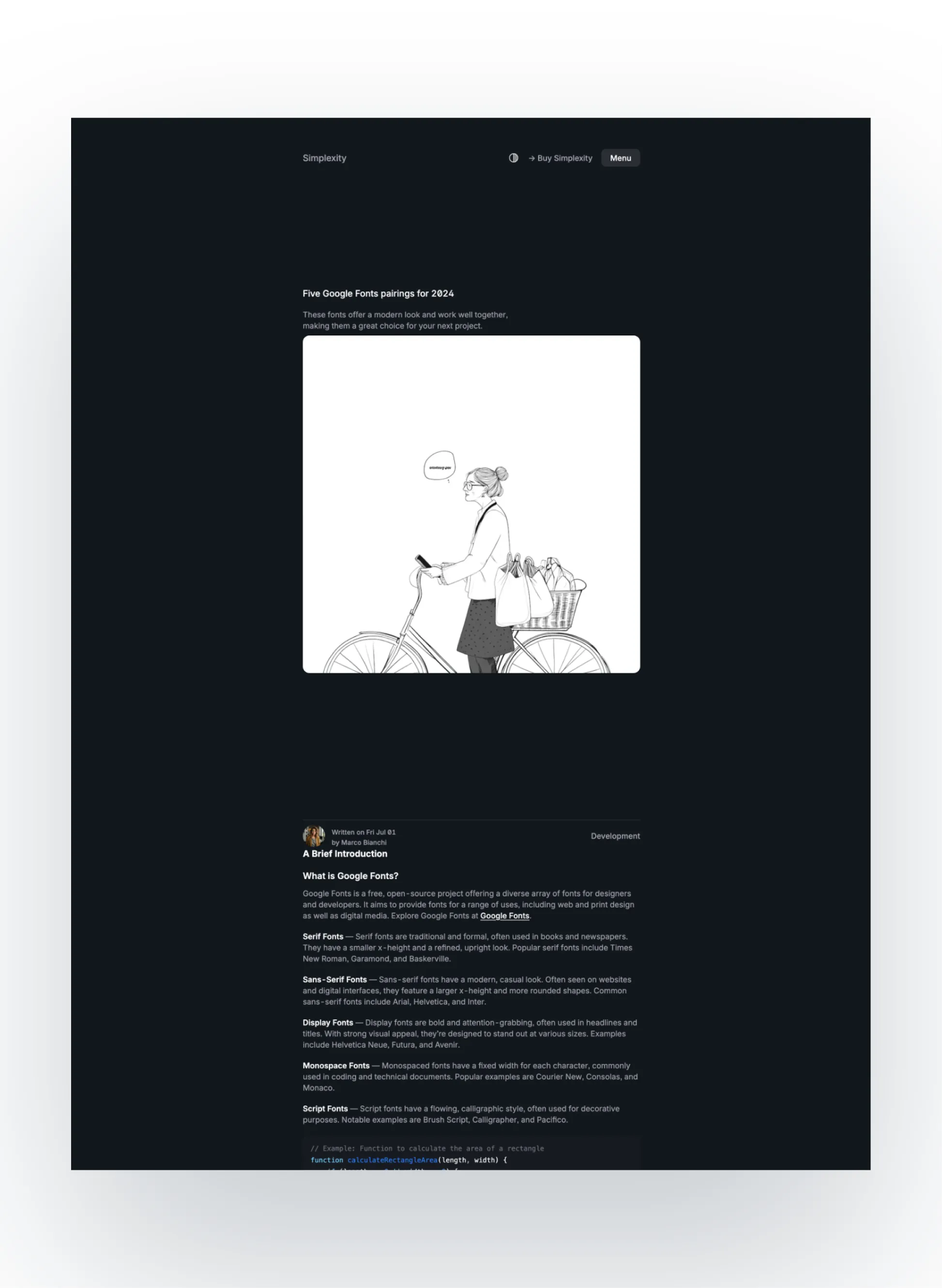 Simplexity footer layout