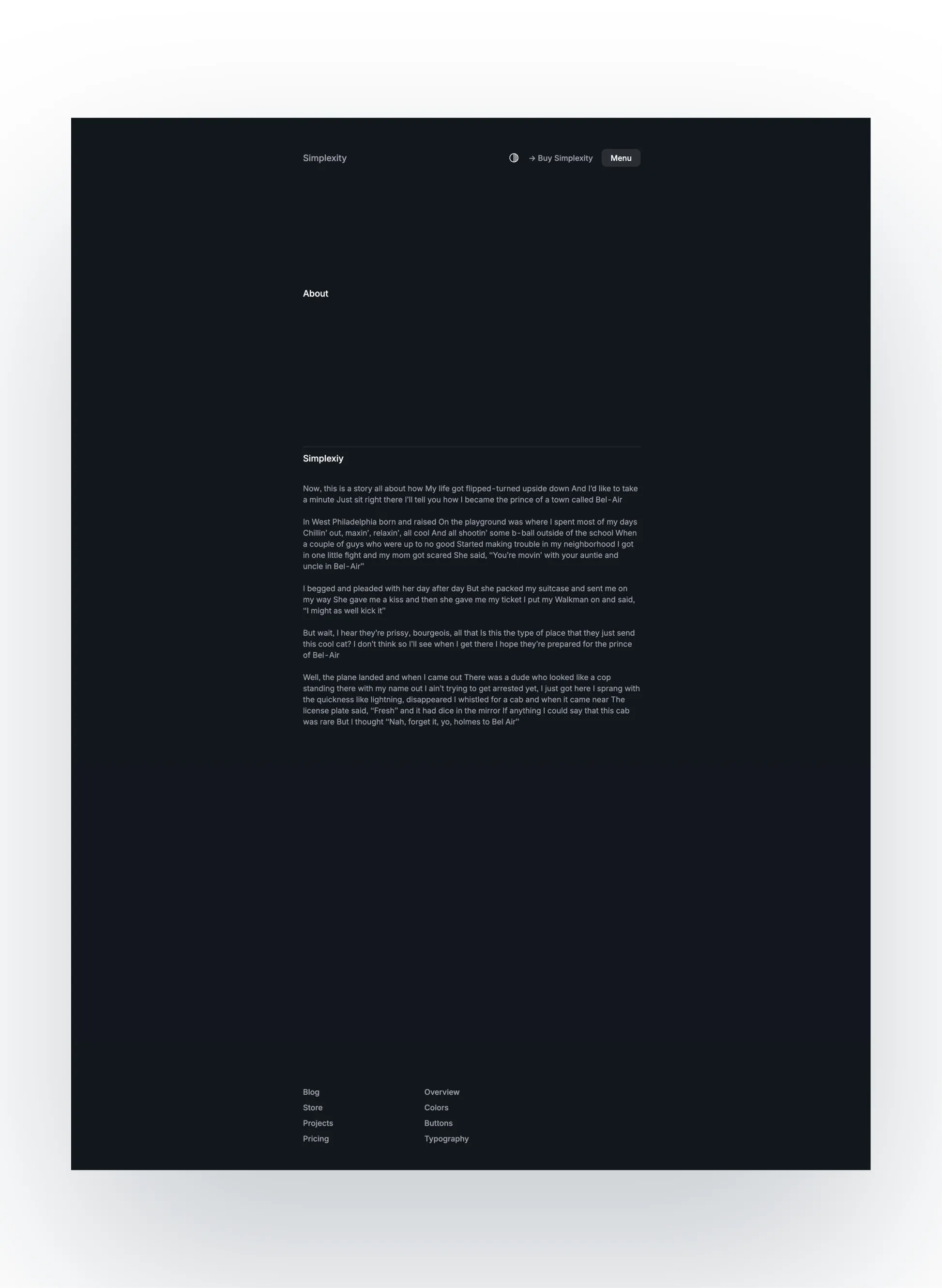 Simplexity search functionality