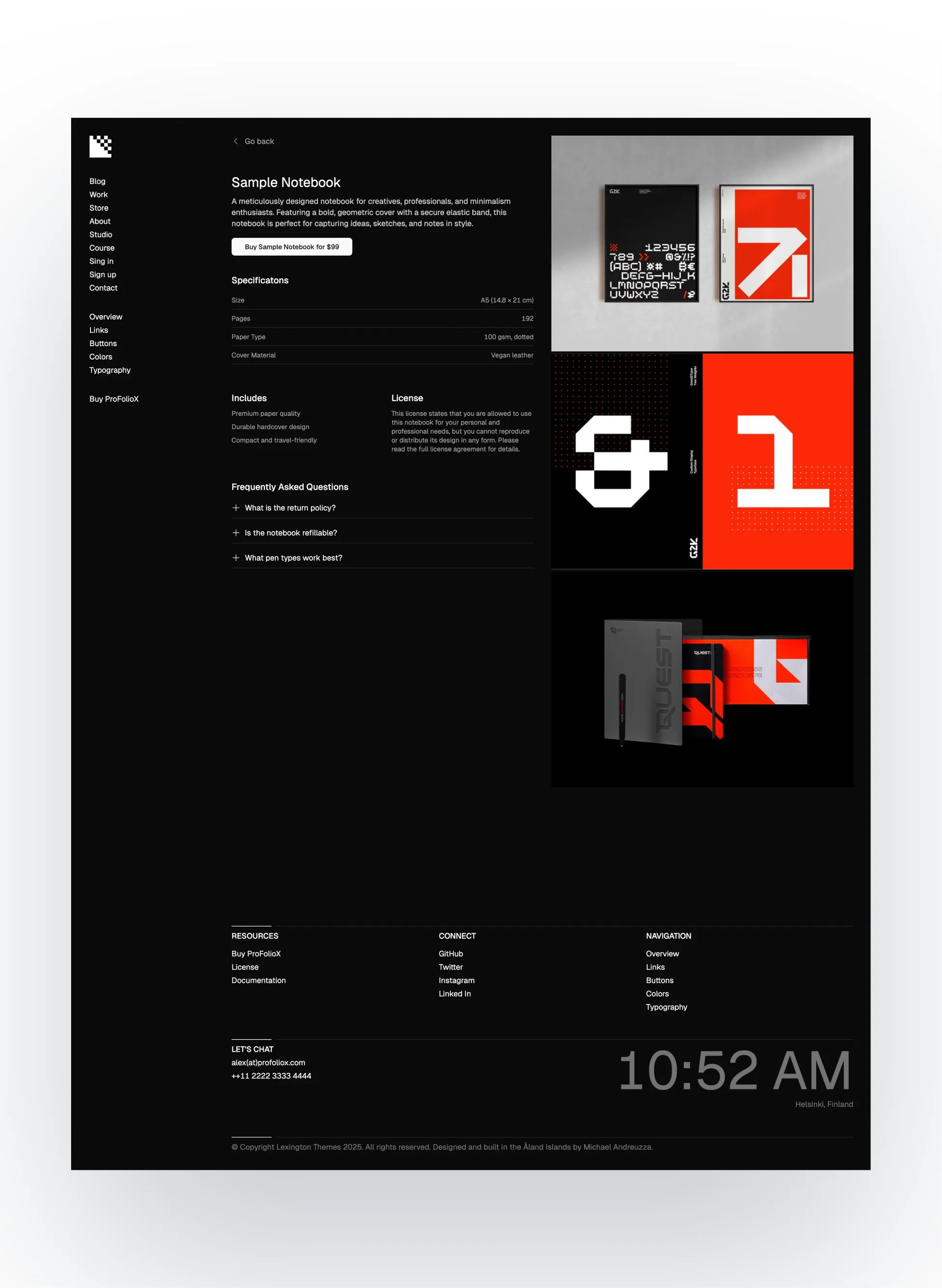 Pro FolioX FAQ section
