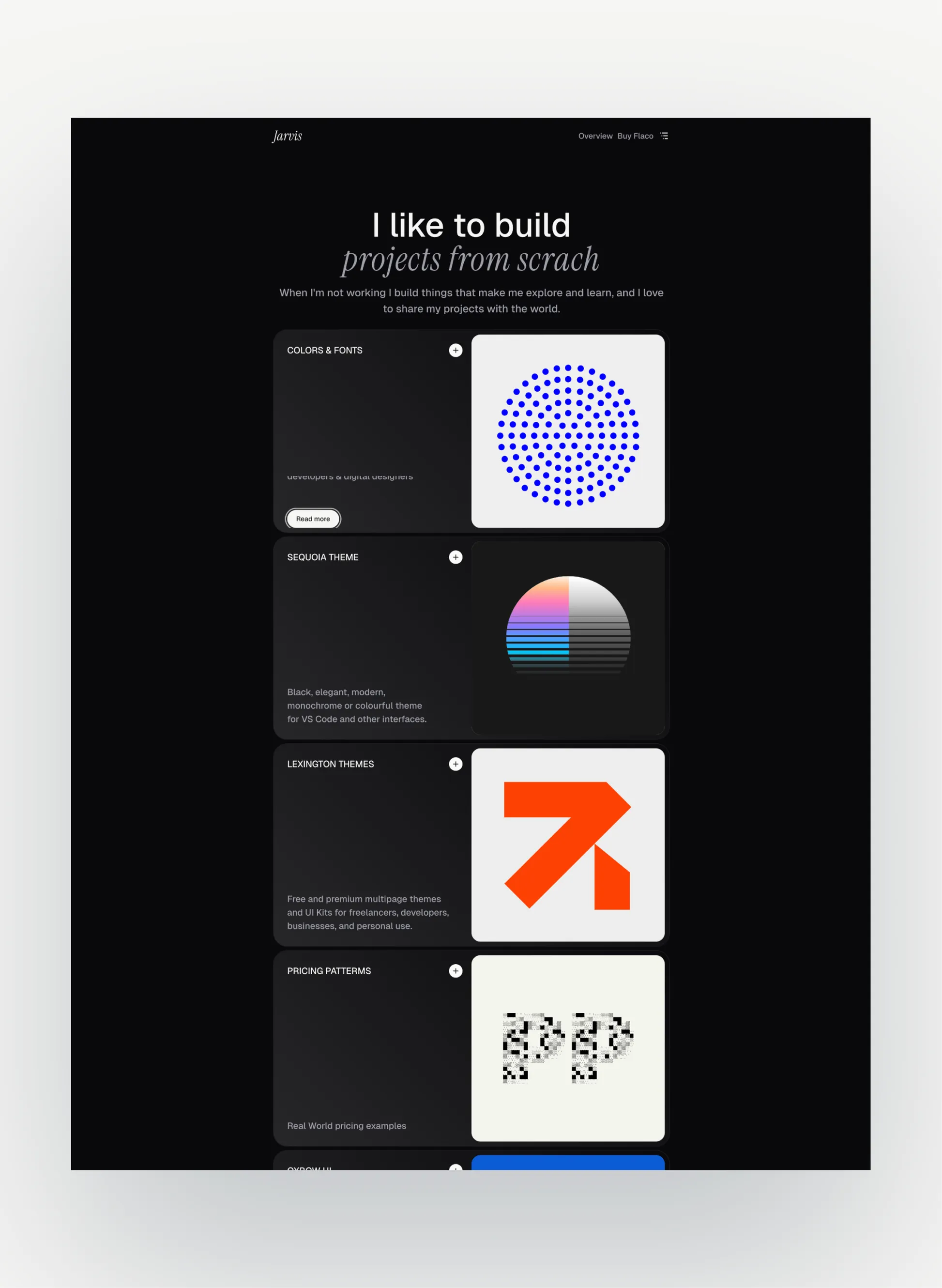 Flaco mobile navigation