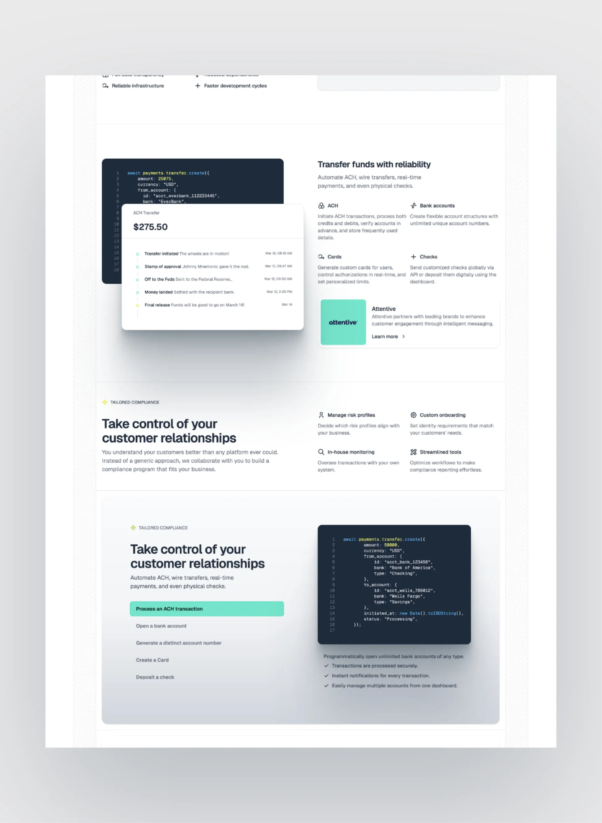 Spazio Bianco pricing page layout