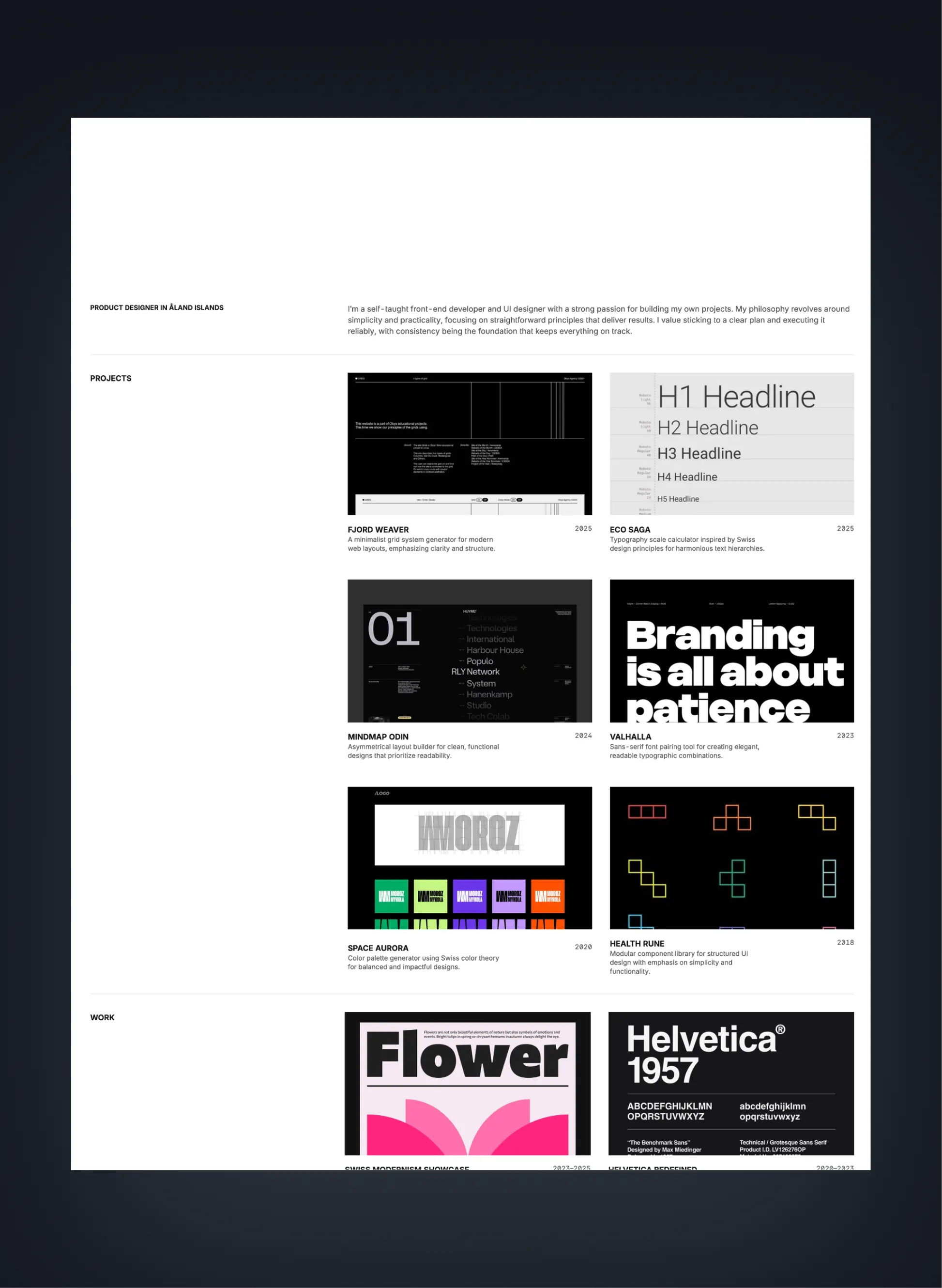 Prima Persona page preview