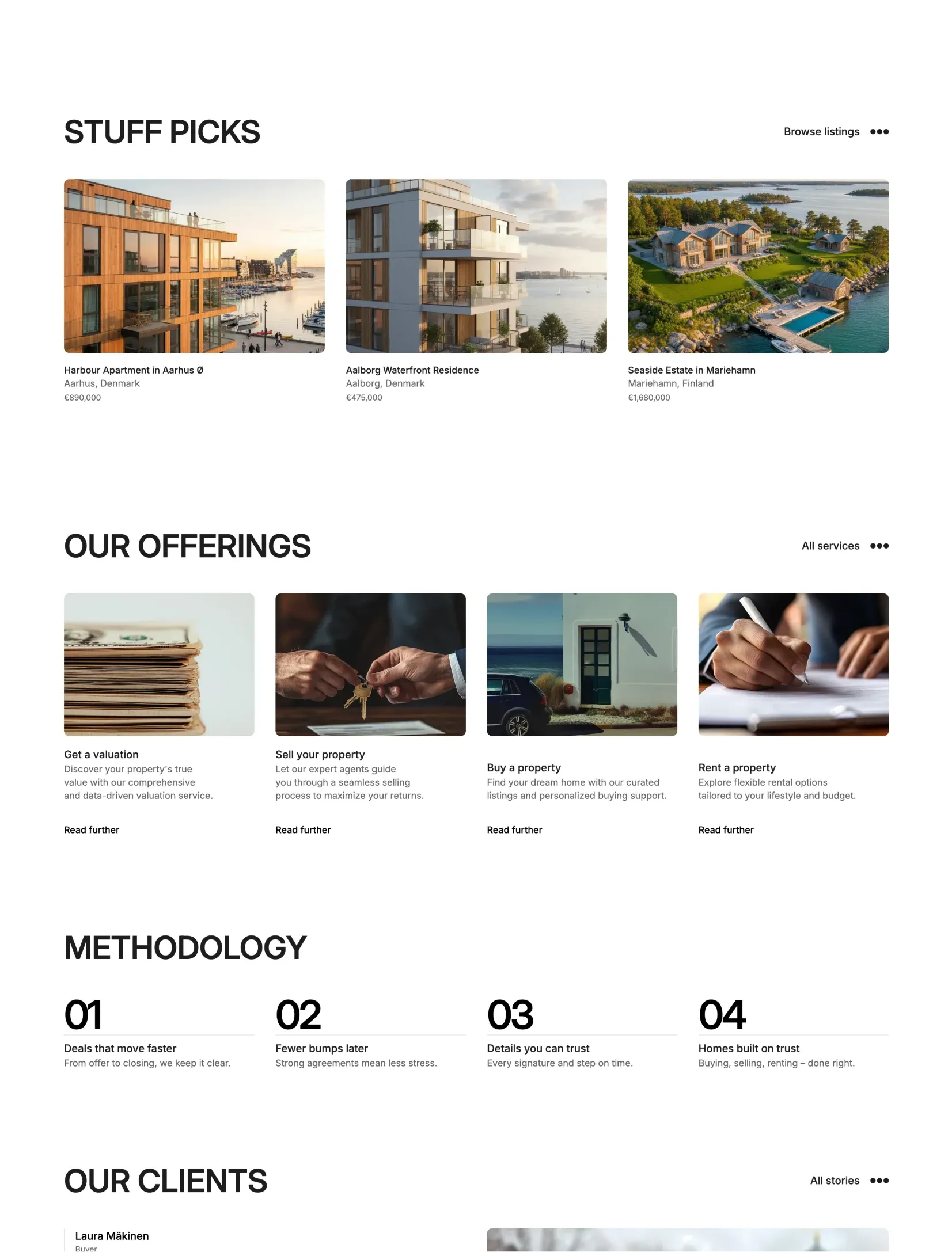 Westend property listings grid
