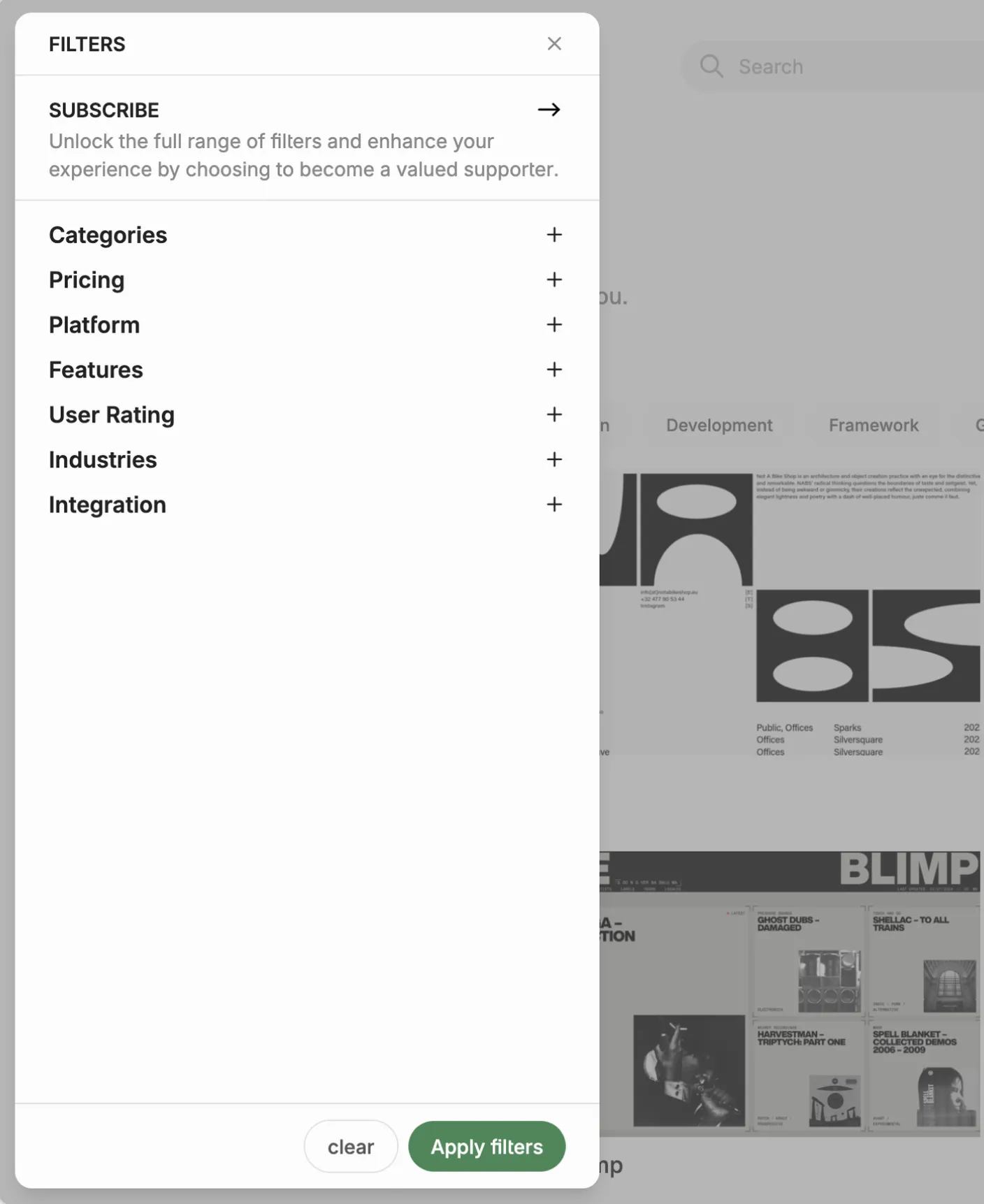 Trendspotter page preview