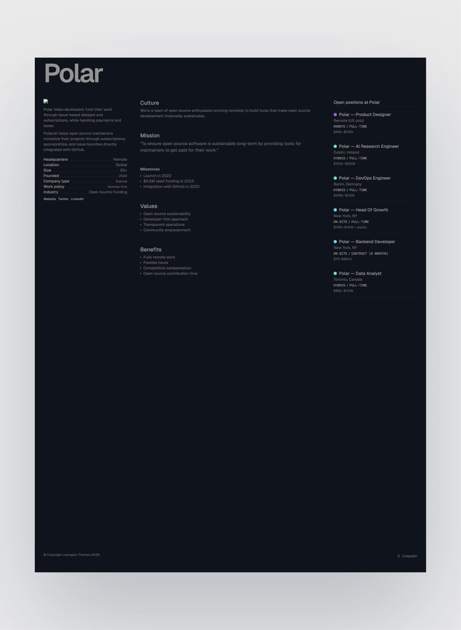 Carriera page preview