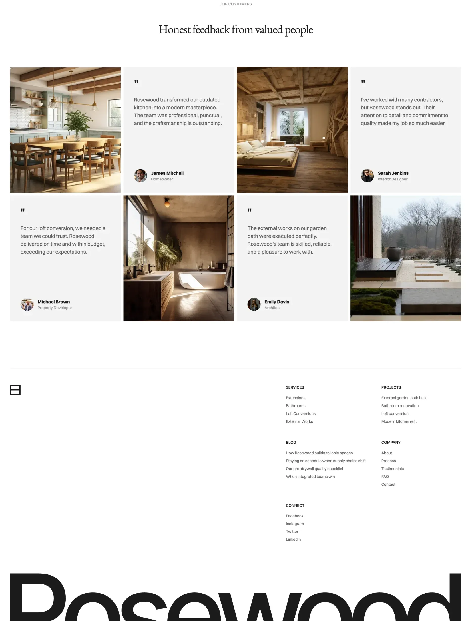 Rosewood detailed project case study page