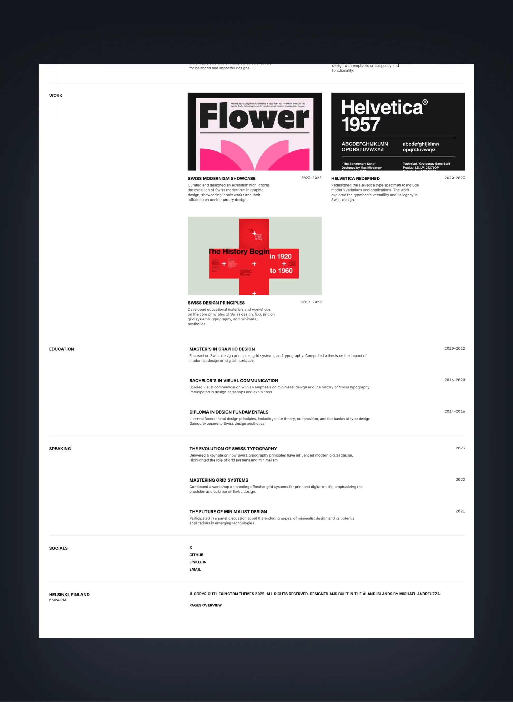 Prima Persona page preview