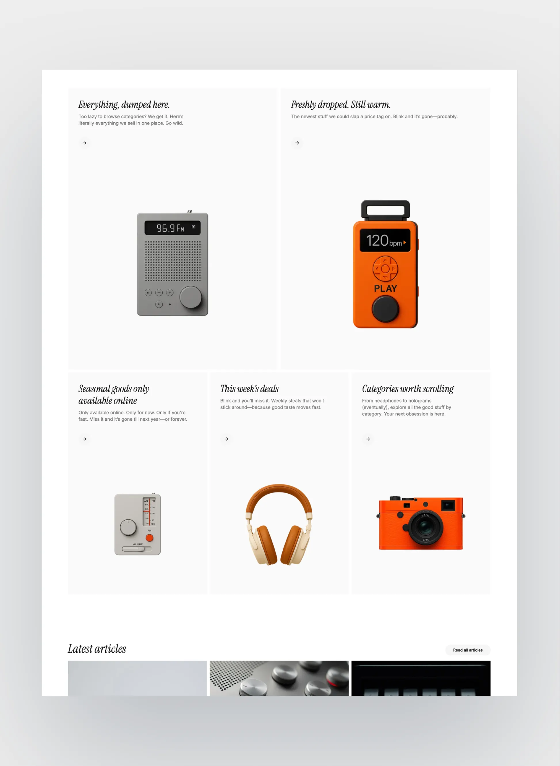 Williamsburg product detail page