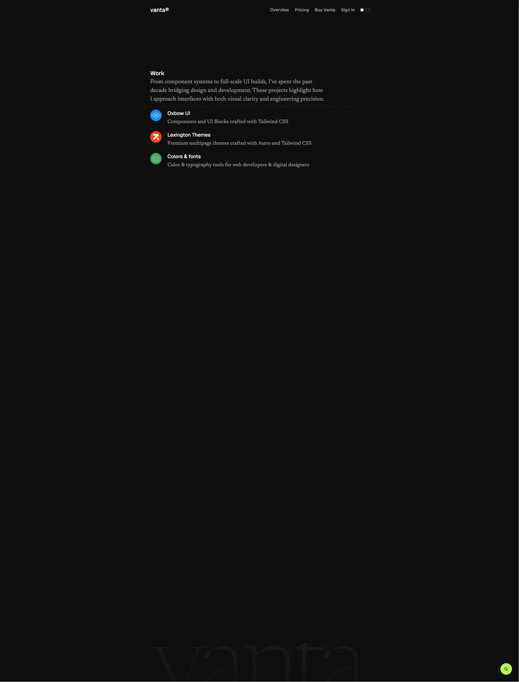 Vanta responsive course design