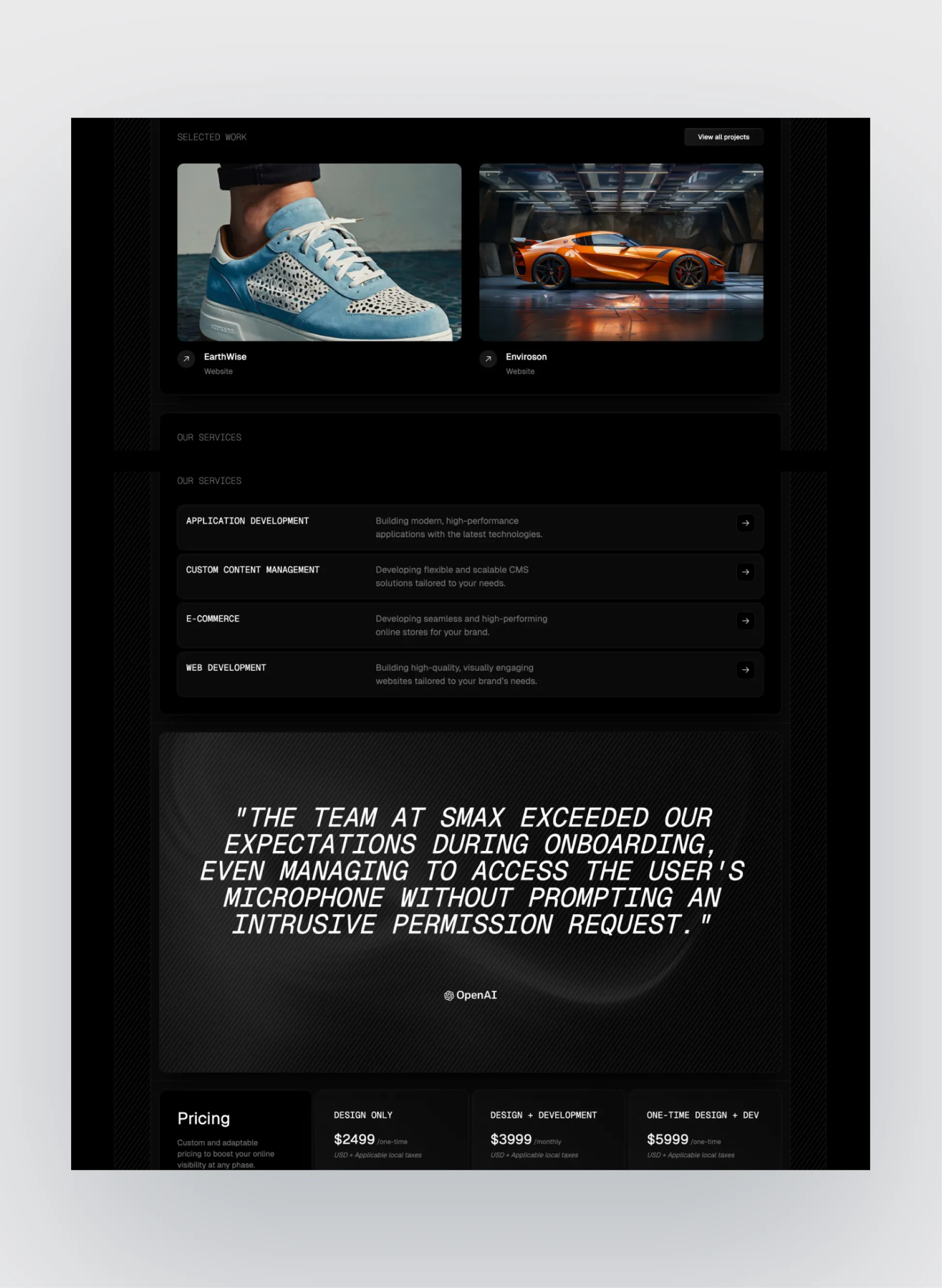 Studiomax project grid view
