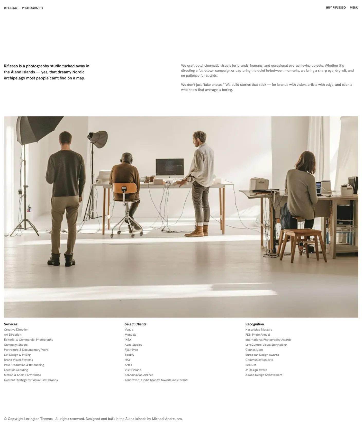 Riflesso page preview