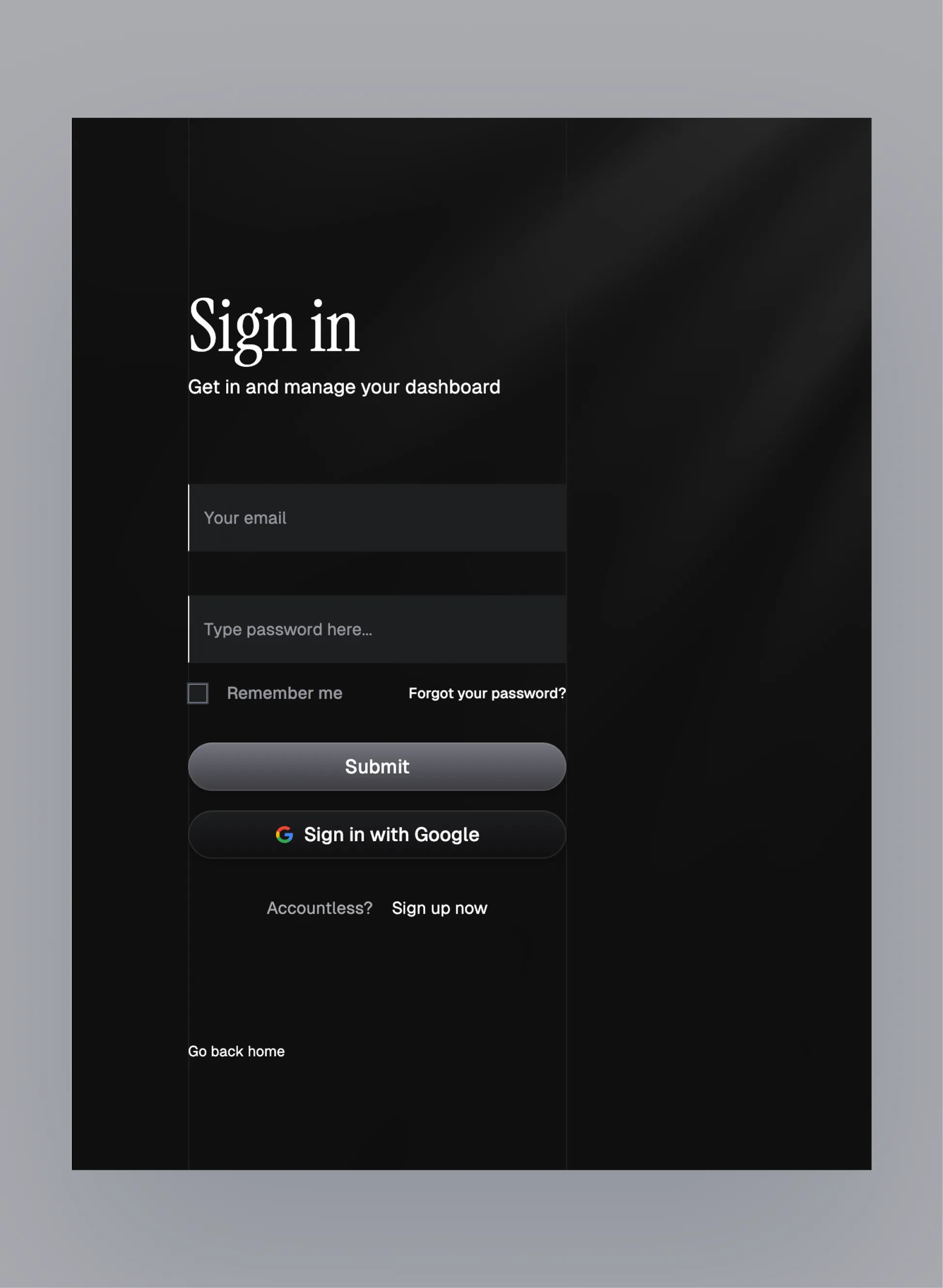 Buio integrations layout