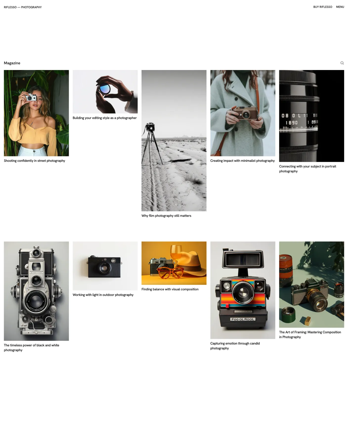 Riflesso page preview