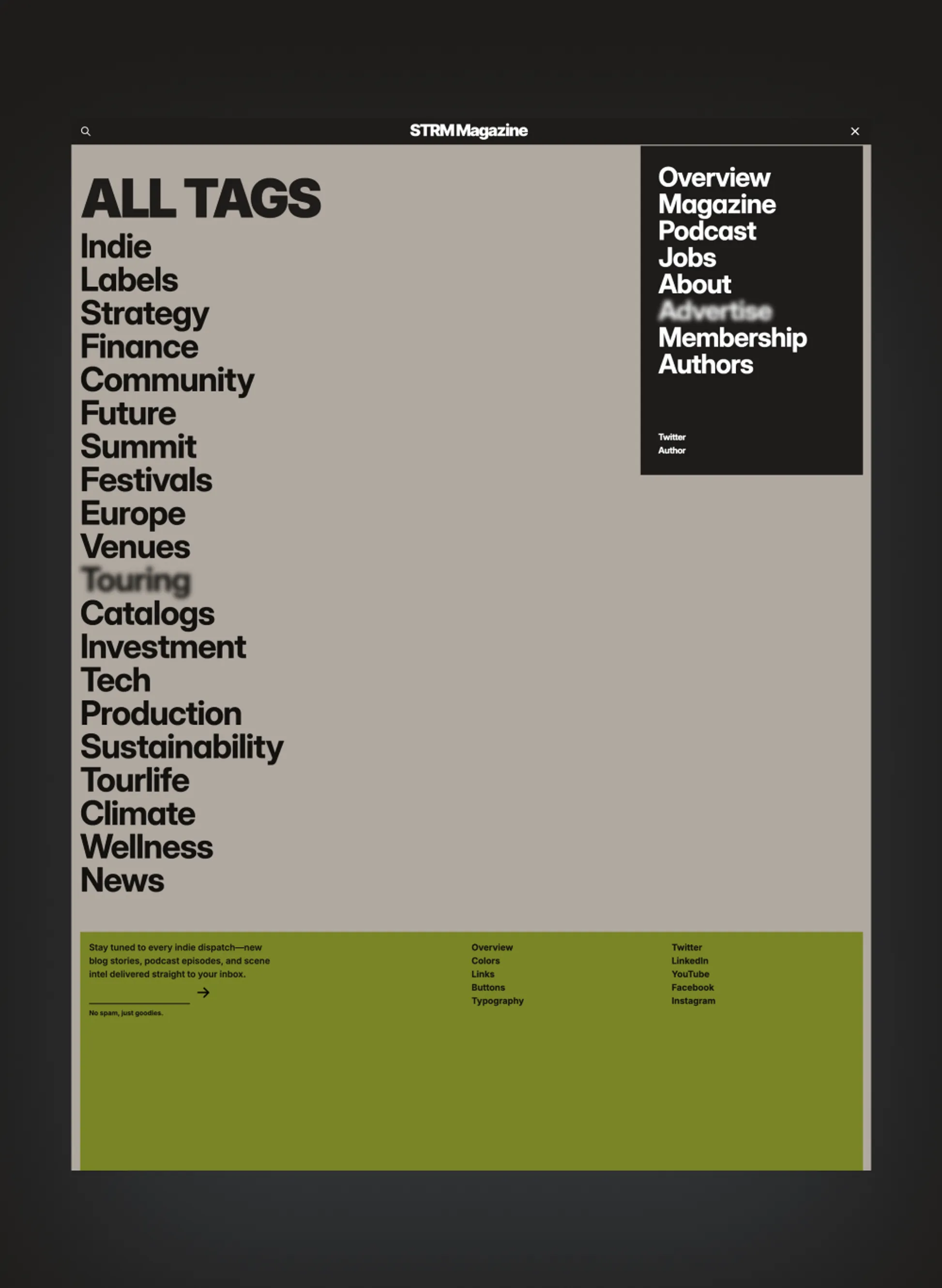 Streamer episode listing