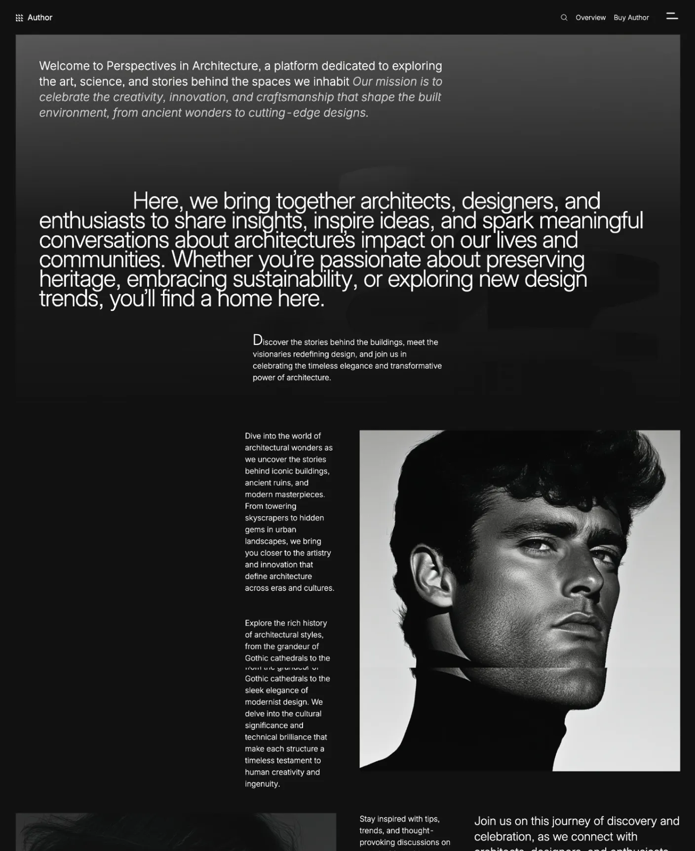 Author page preview