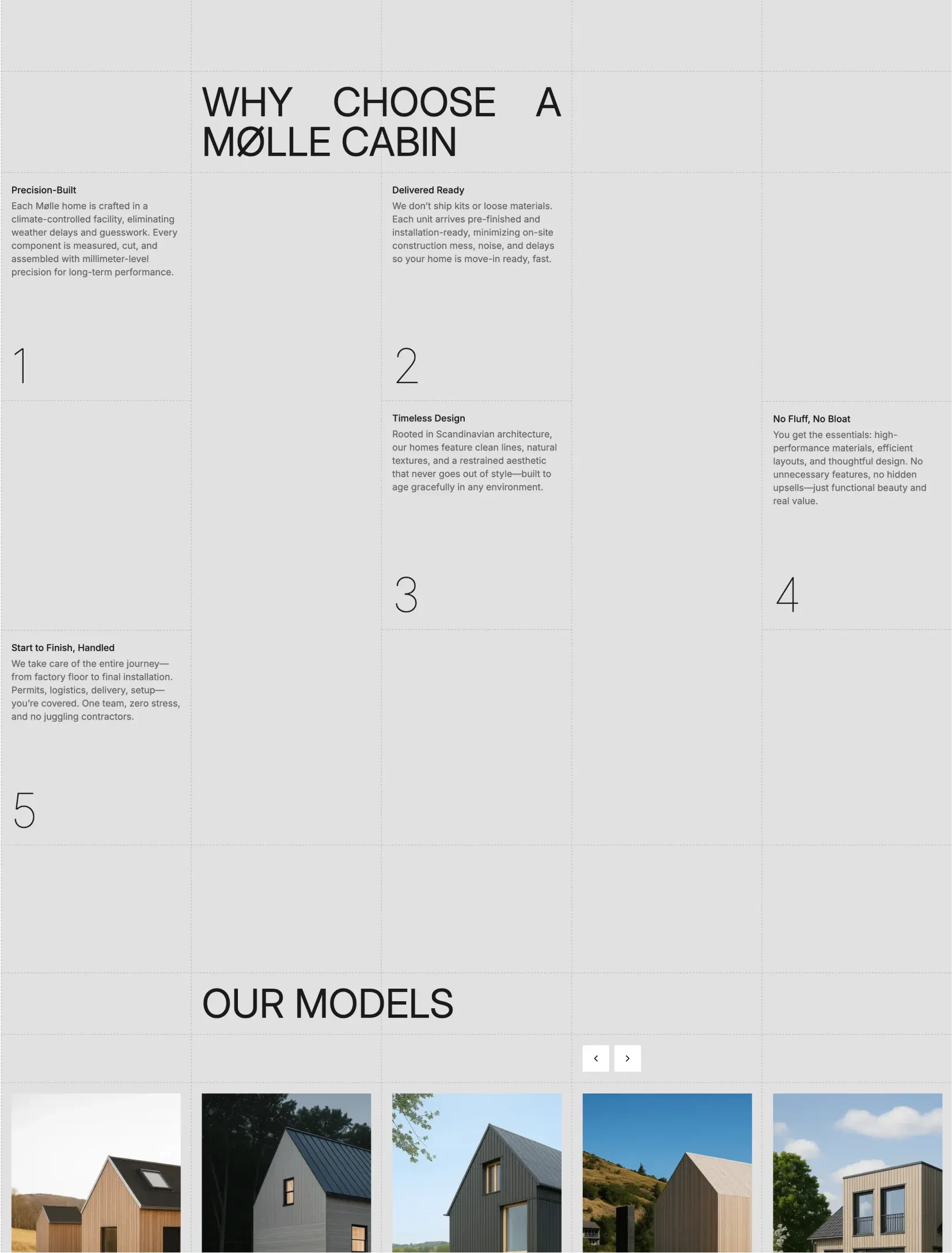 Mølle process page layout