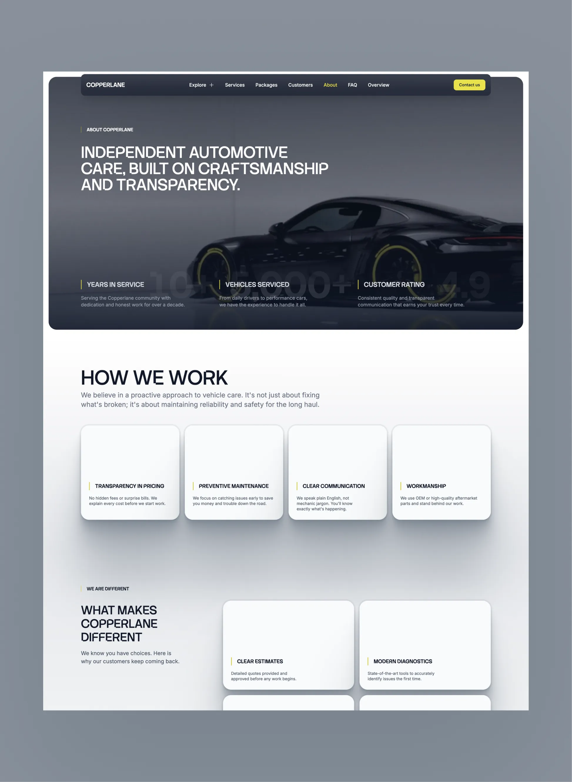 Copperlane customer testimonials and social proof section