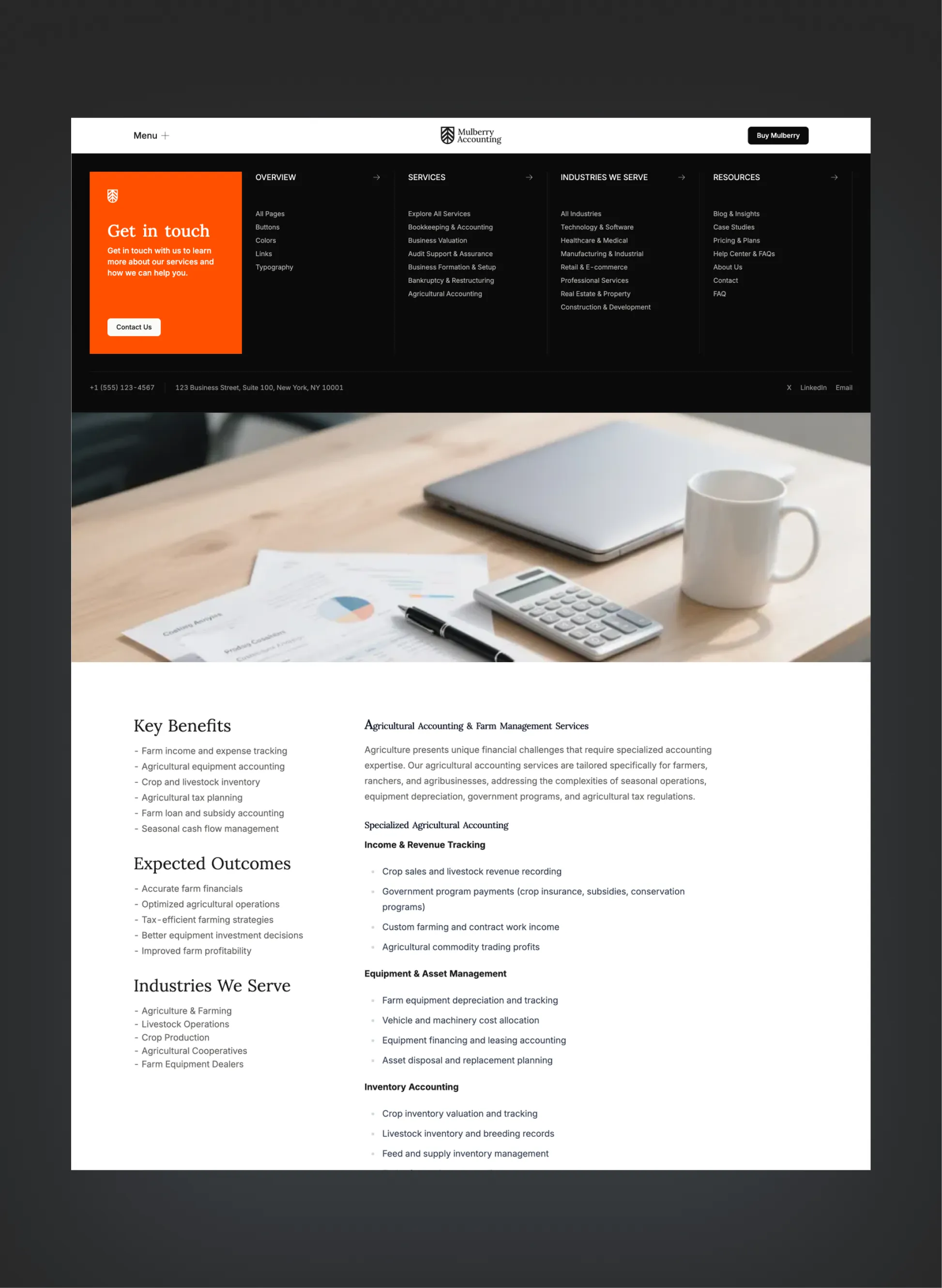 Mulberry contact and consultation flow