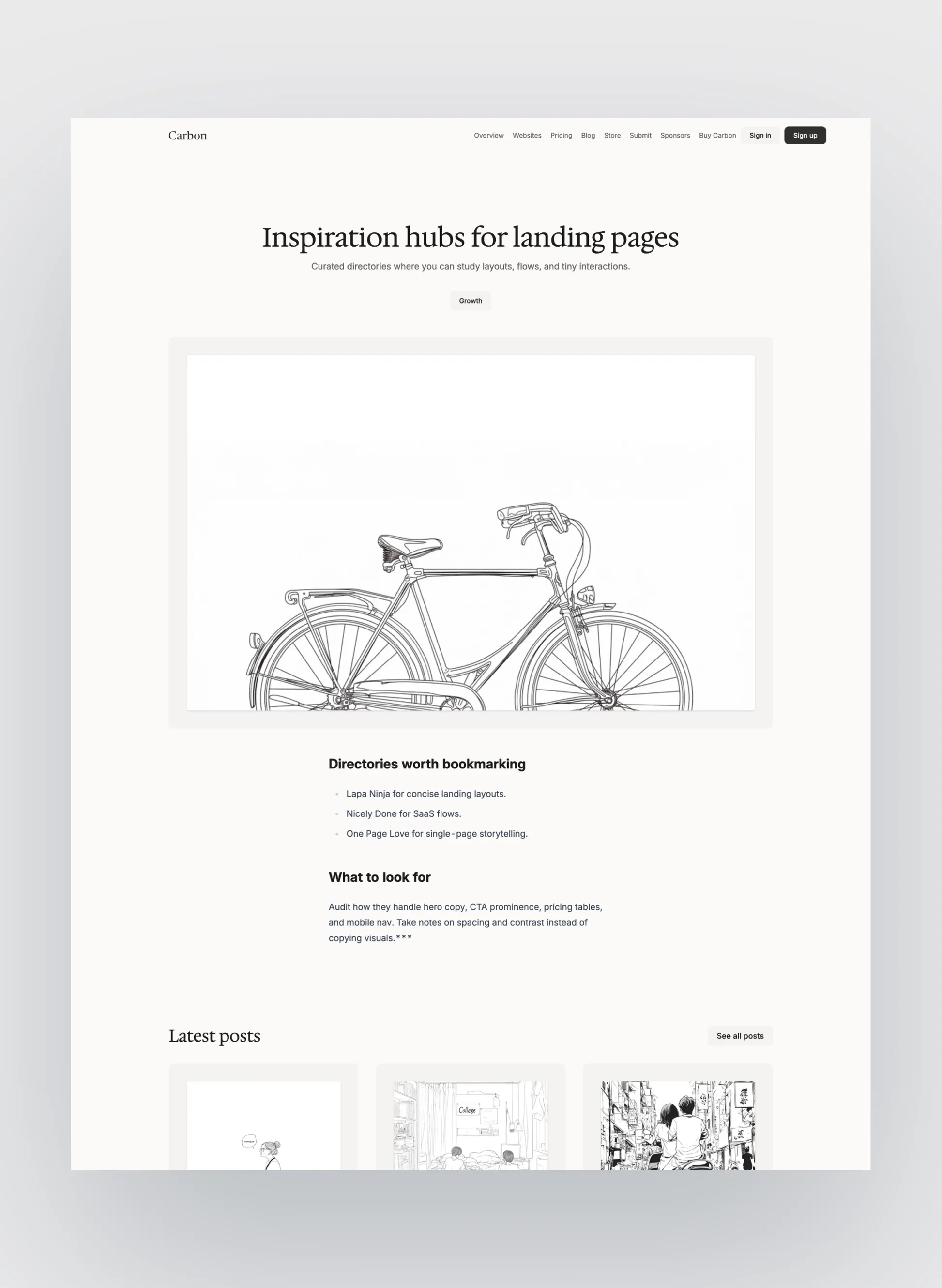 Carbon submission modal interface