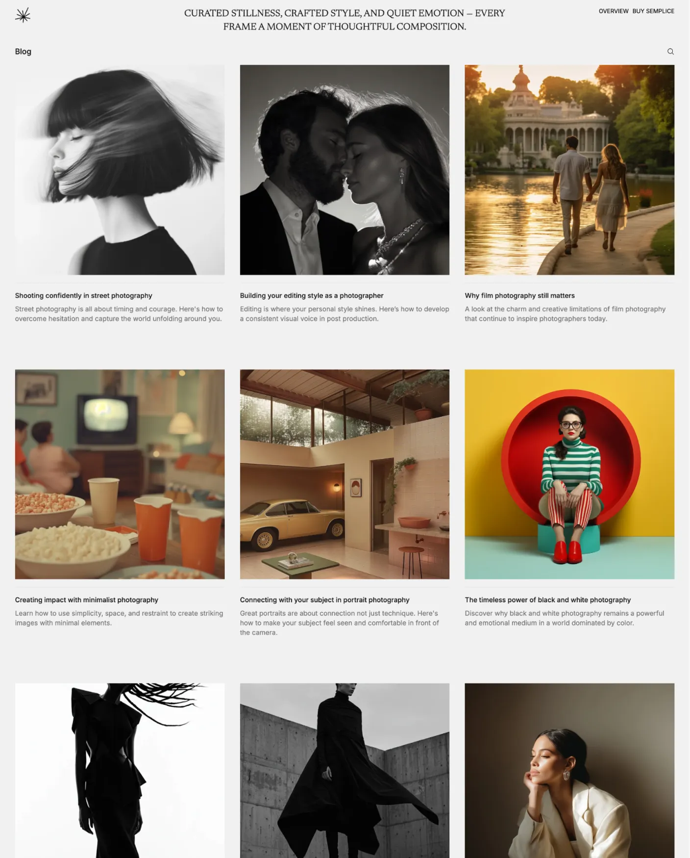 Semplice page preview