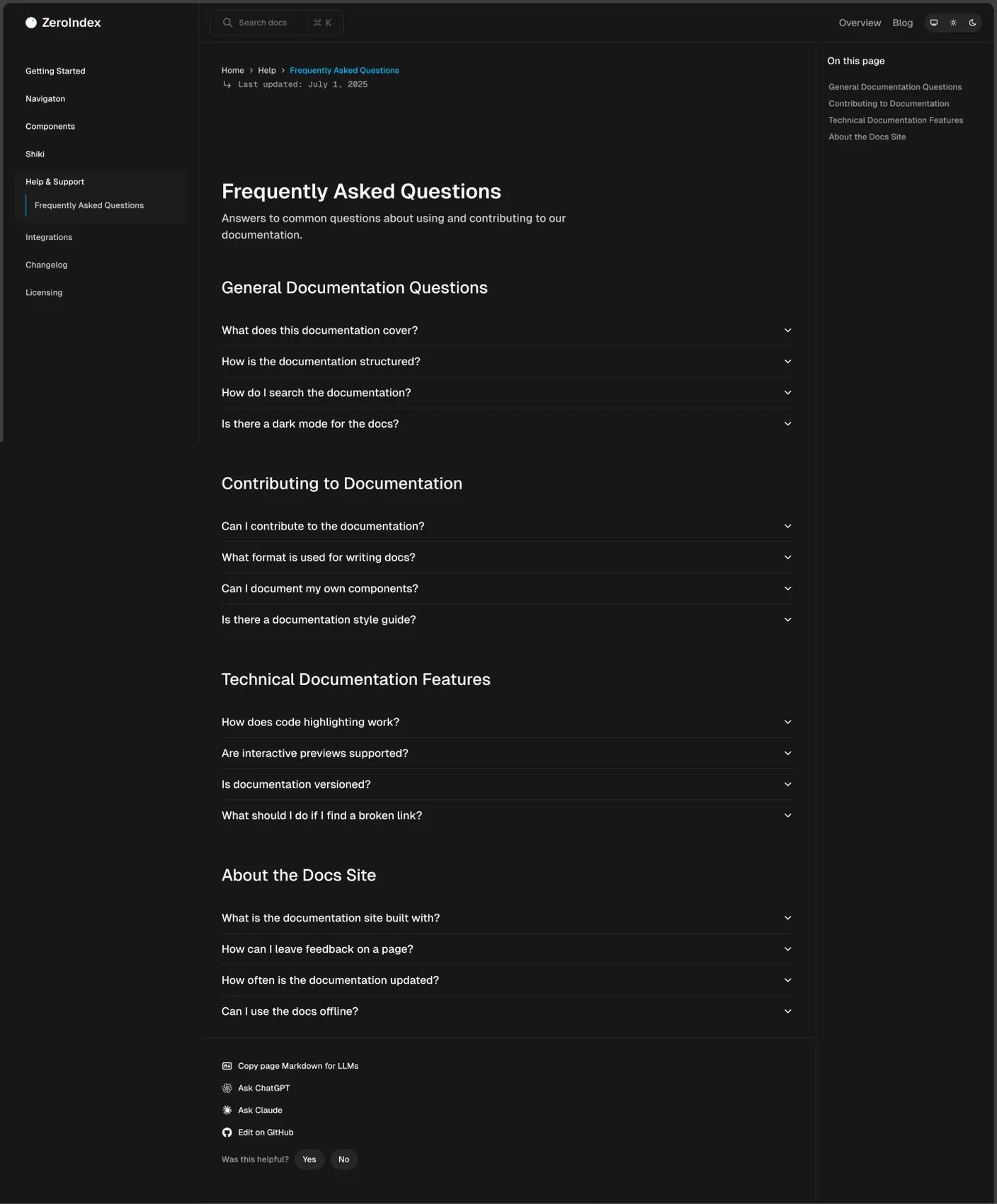 Zeroindex page preview