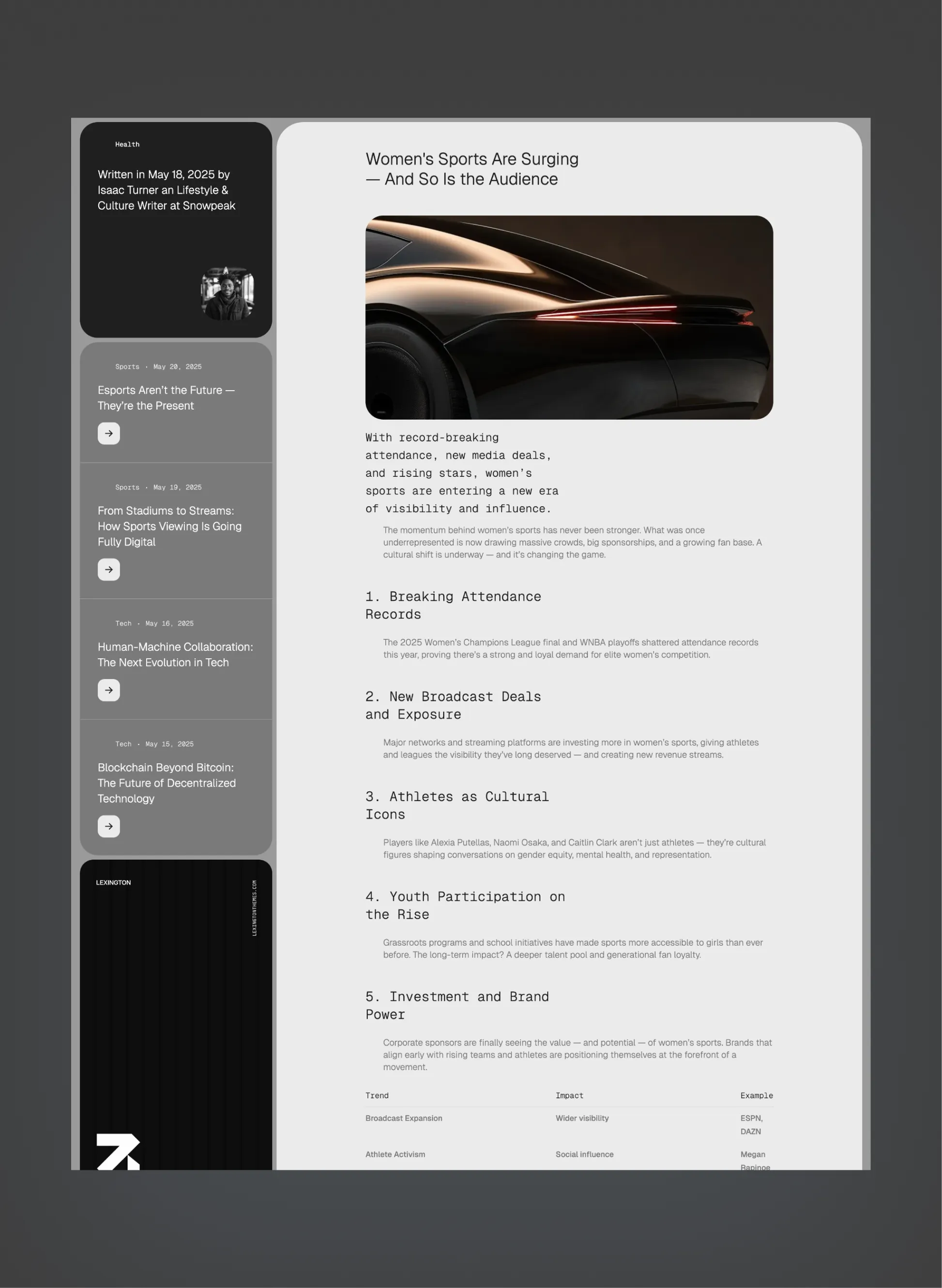 Snowpeak blog article page