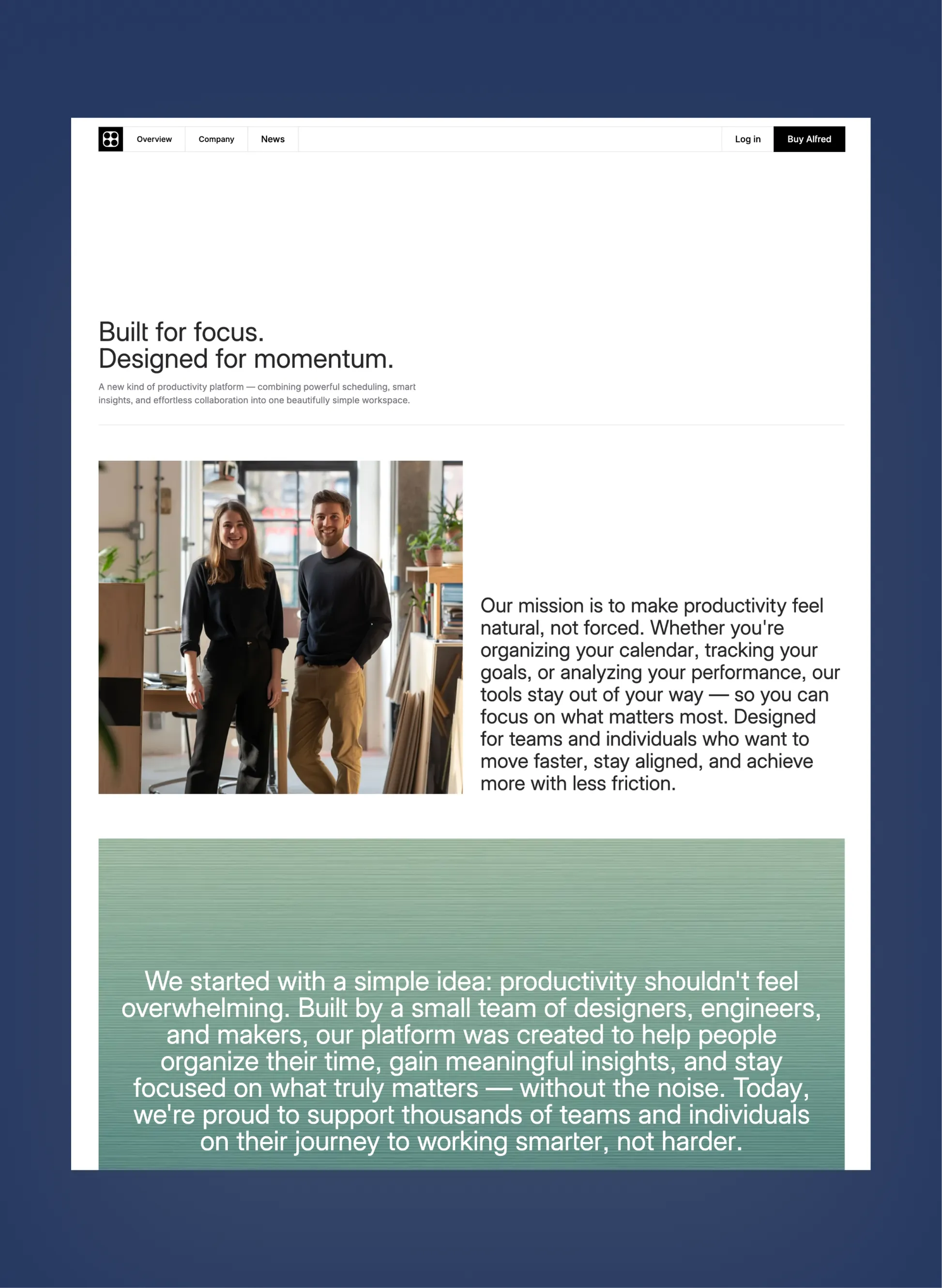 Alfred changelog layout