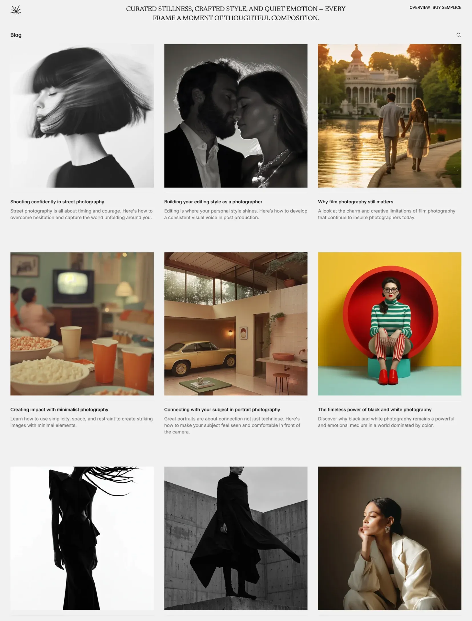 Semplice store page