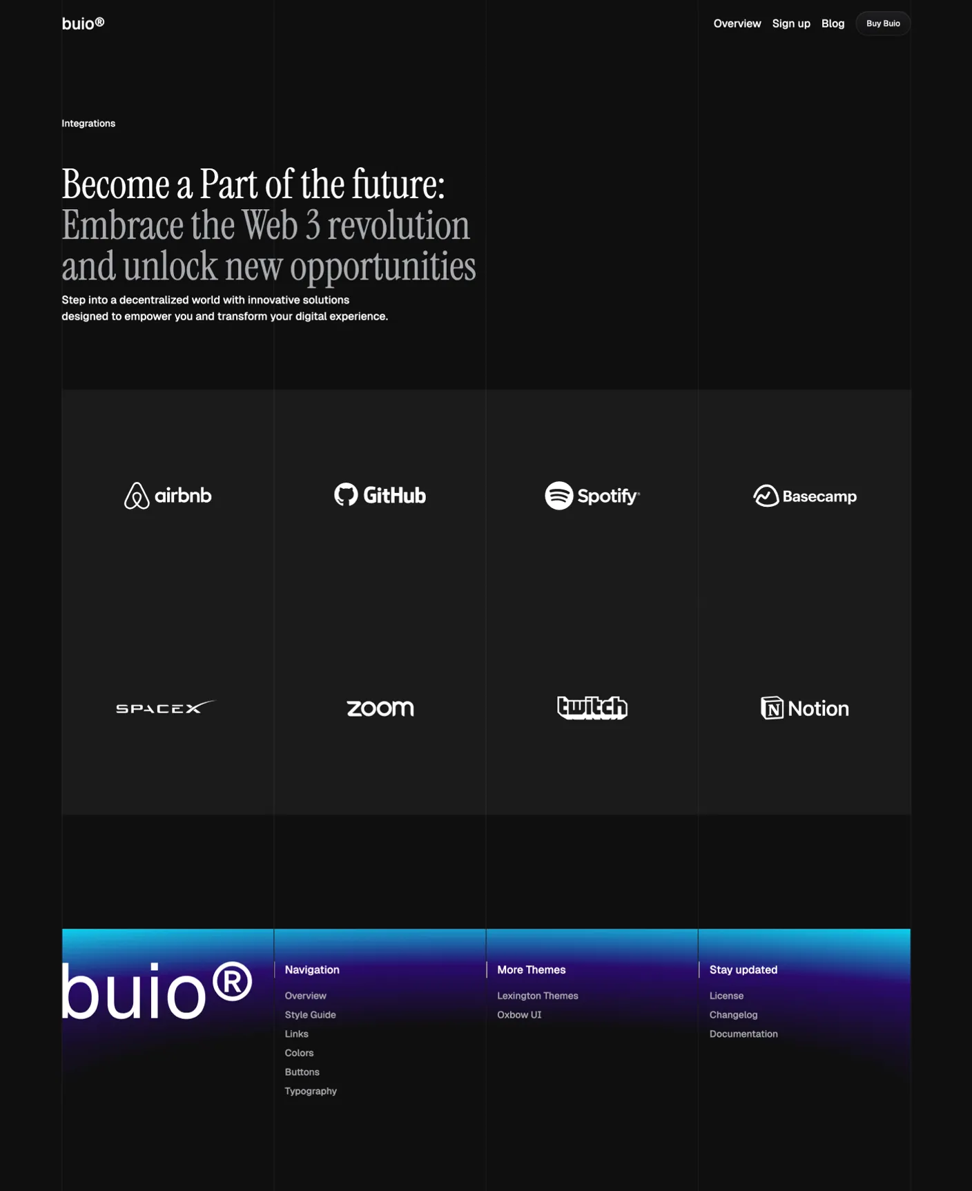 Buio page preview