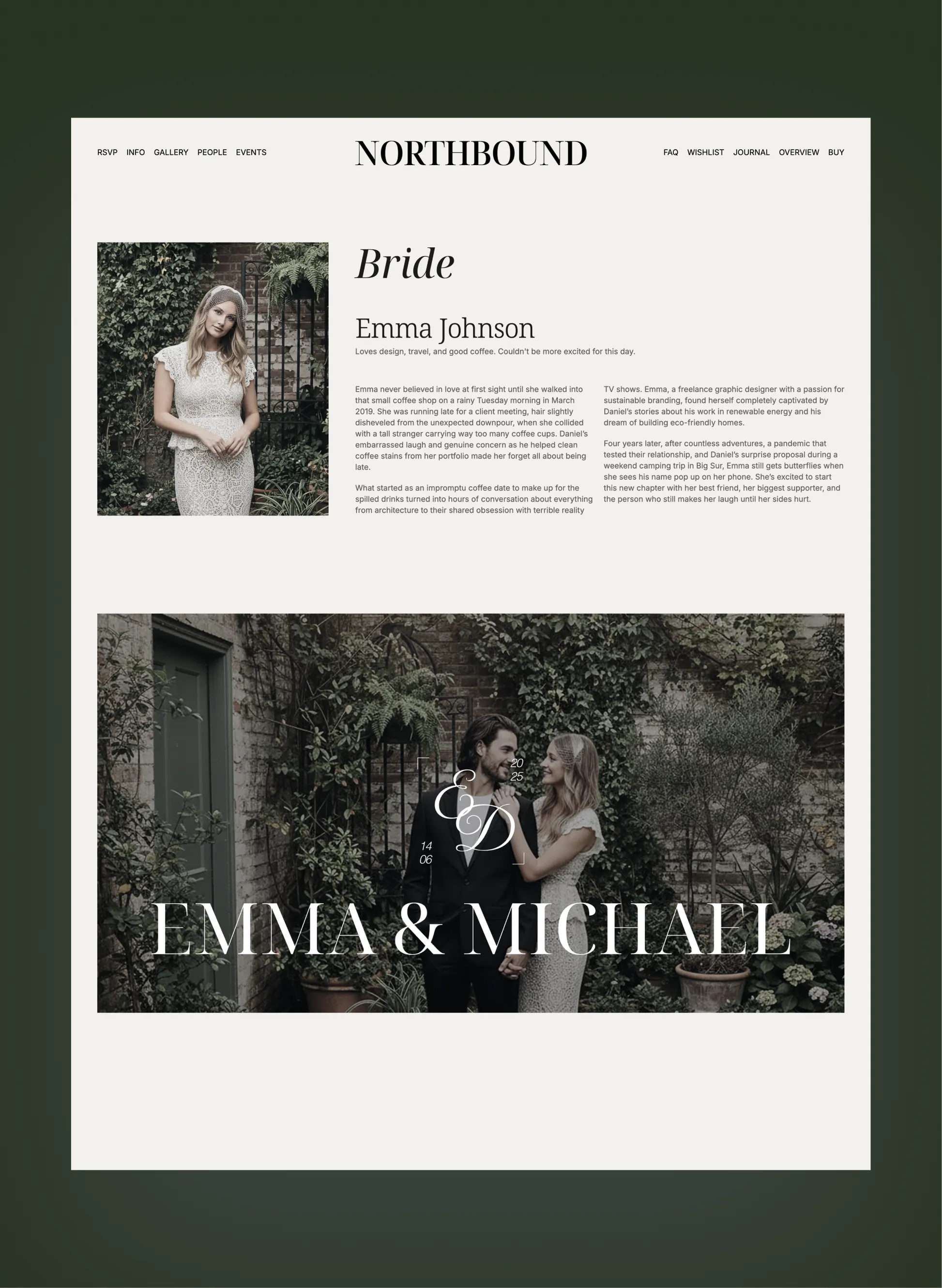 Northbound journal and updates page