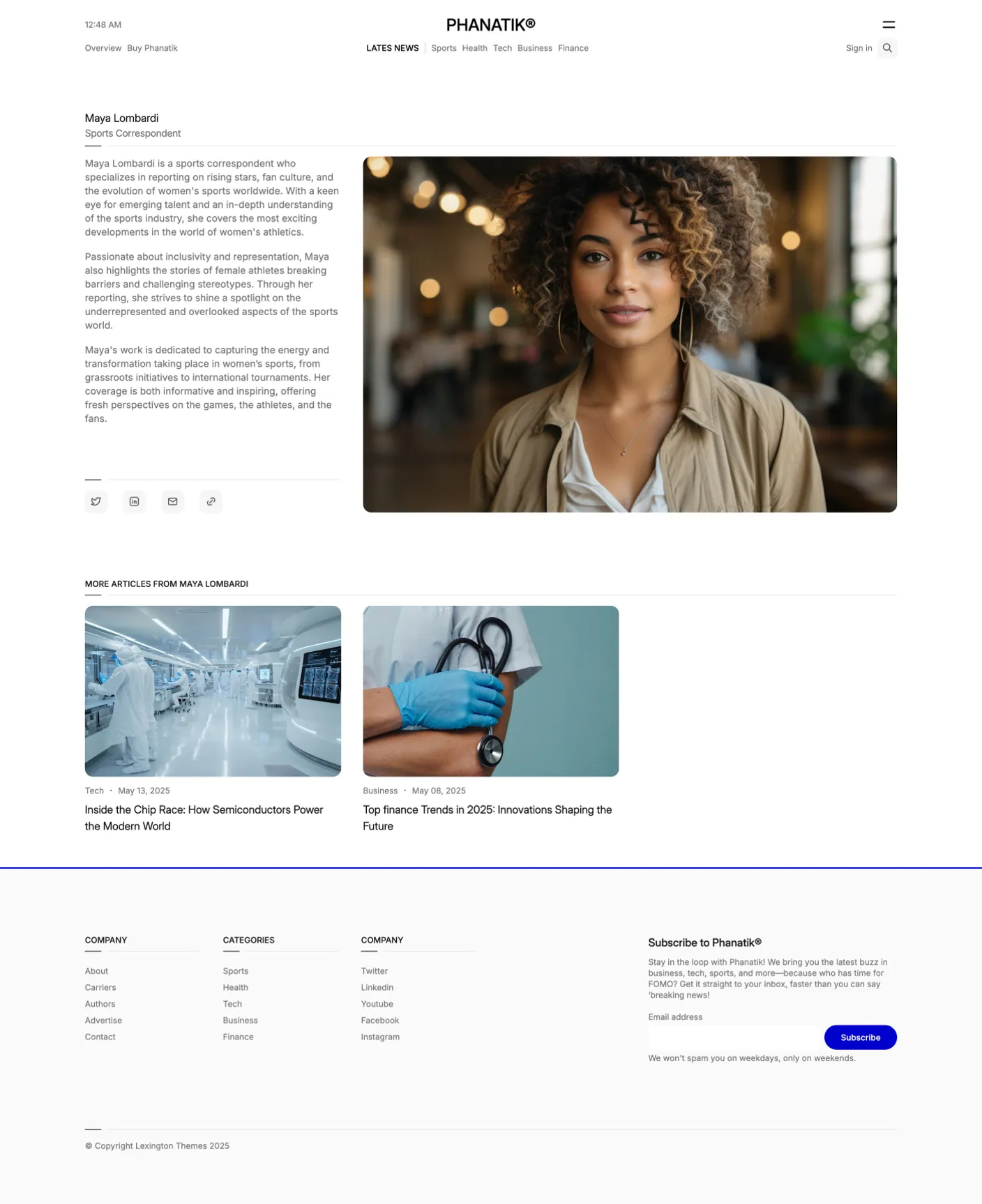Phanatik page preview