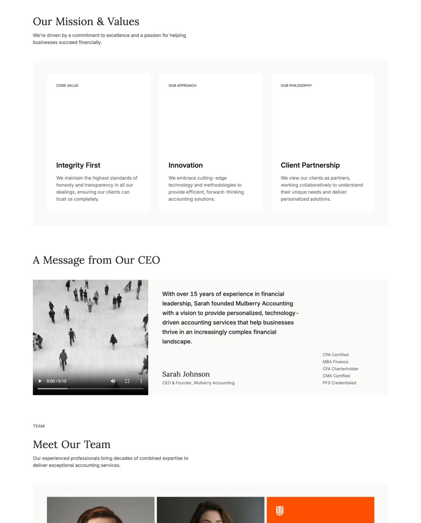 mulberry legal services signup and onboarding flow