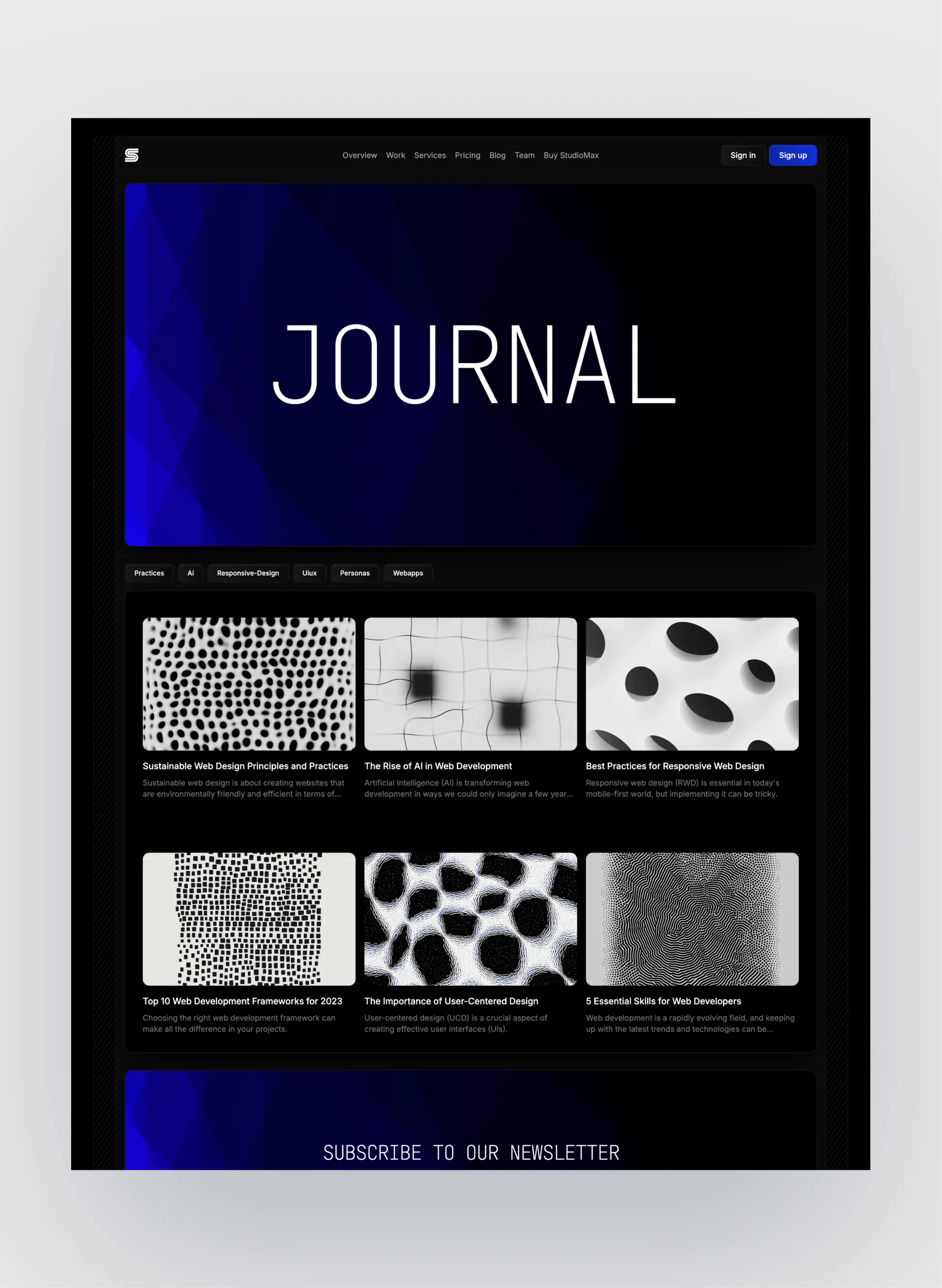 Studiomax responsive layout preview