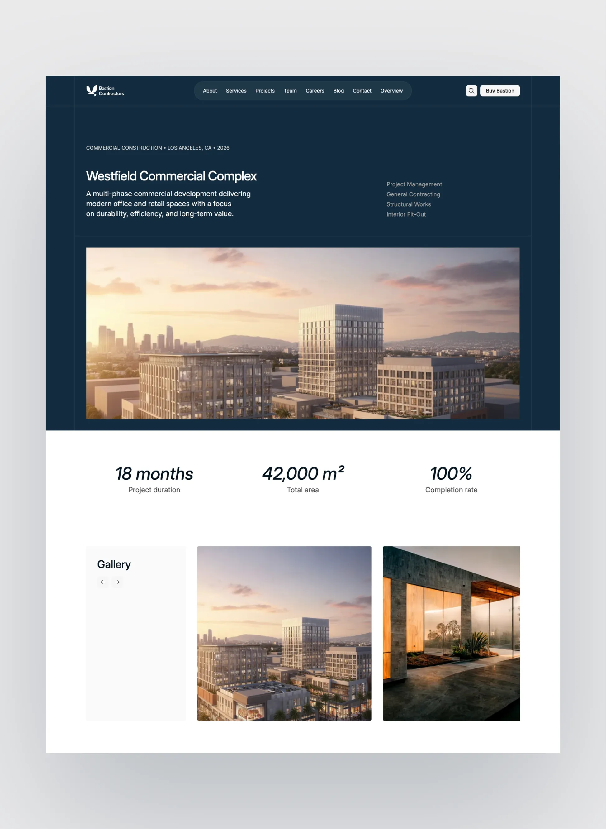 Bastion construction service detail page