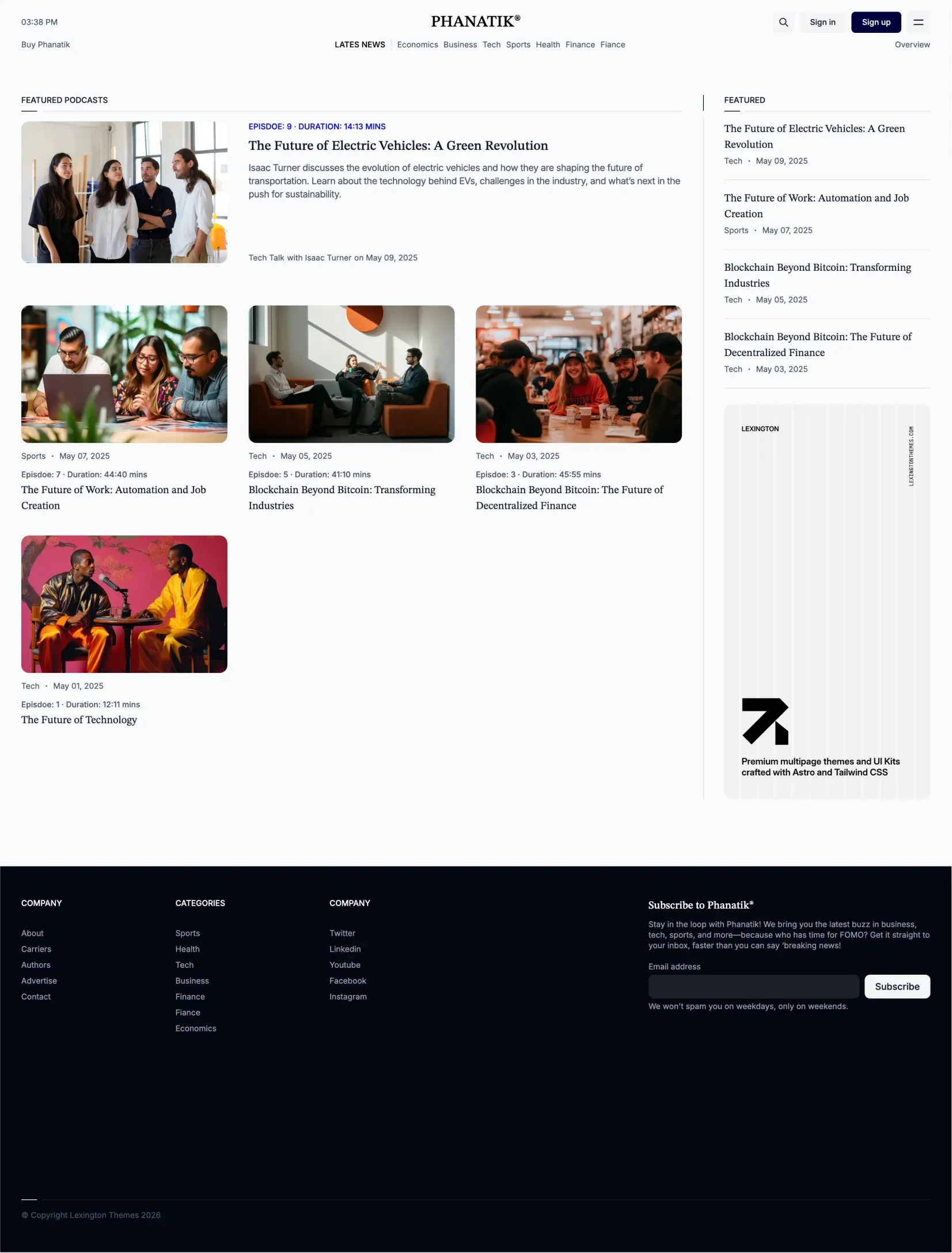 Phanatik responsive view
