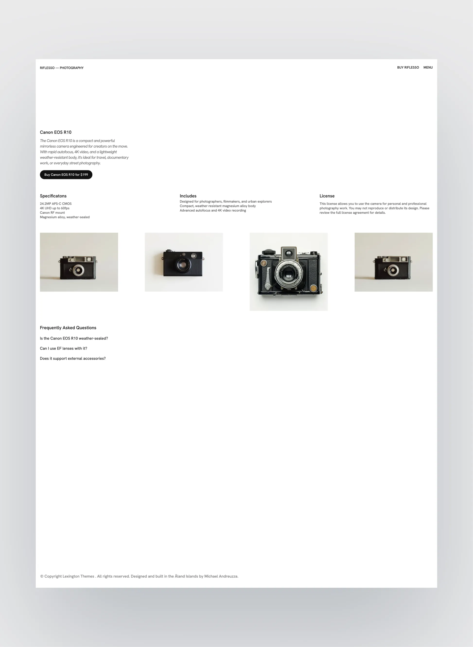 Riflesso responsive grid preview