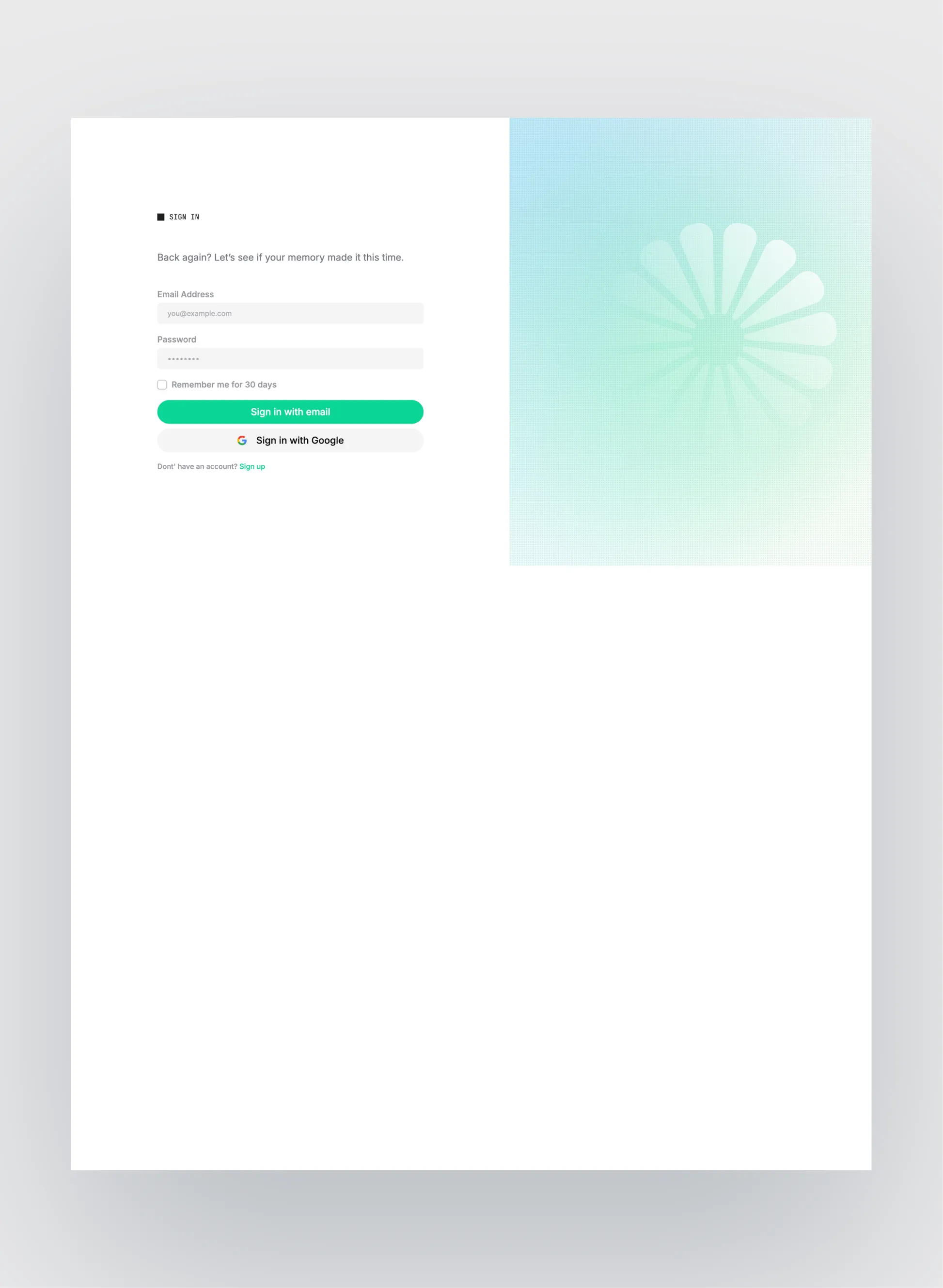Navy team page layout