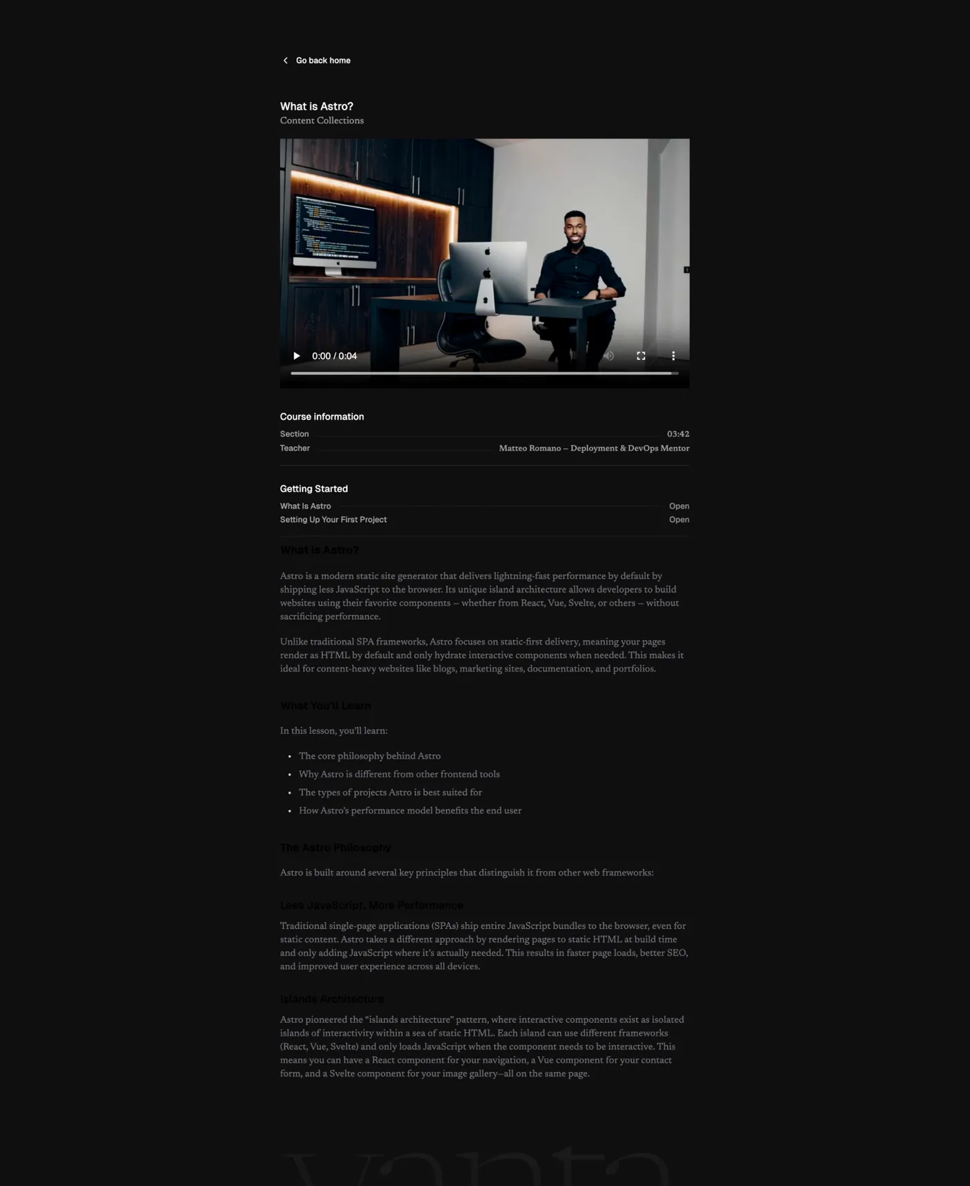 Vanta page preview
