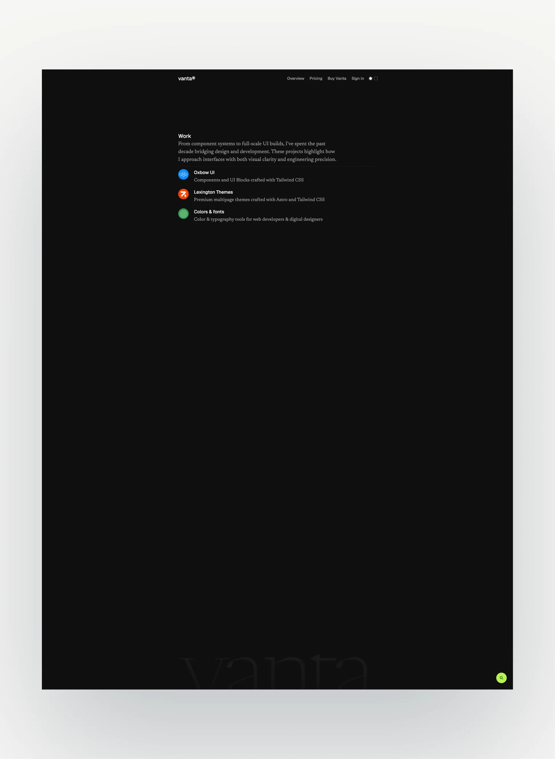 Vanta responsive course design