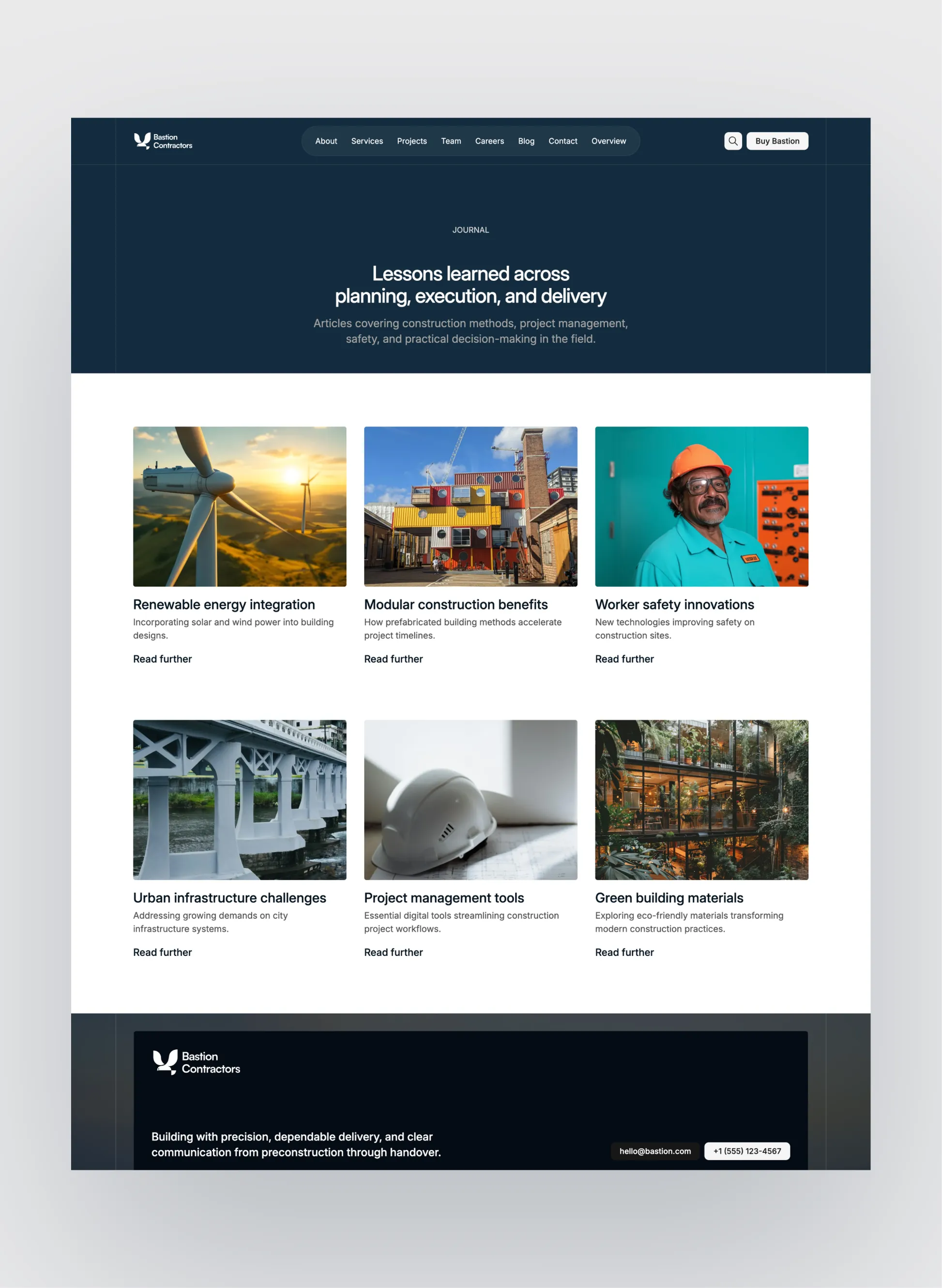 Bastion construction blog and insights