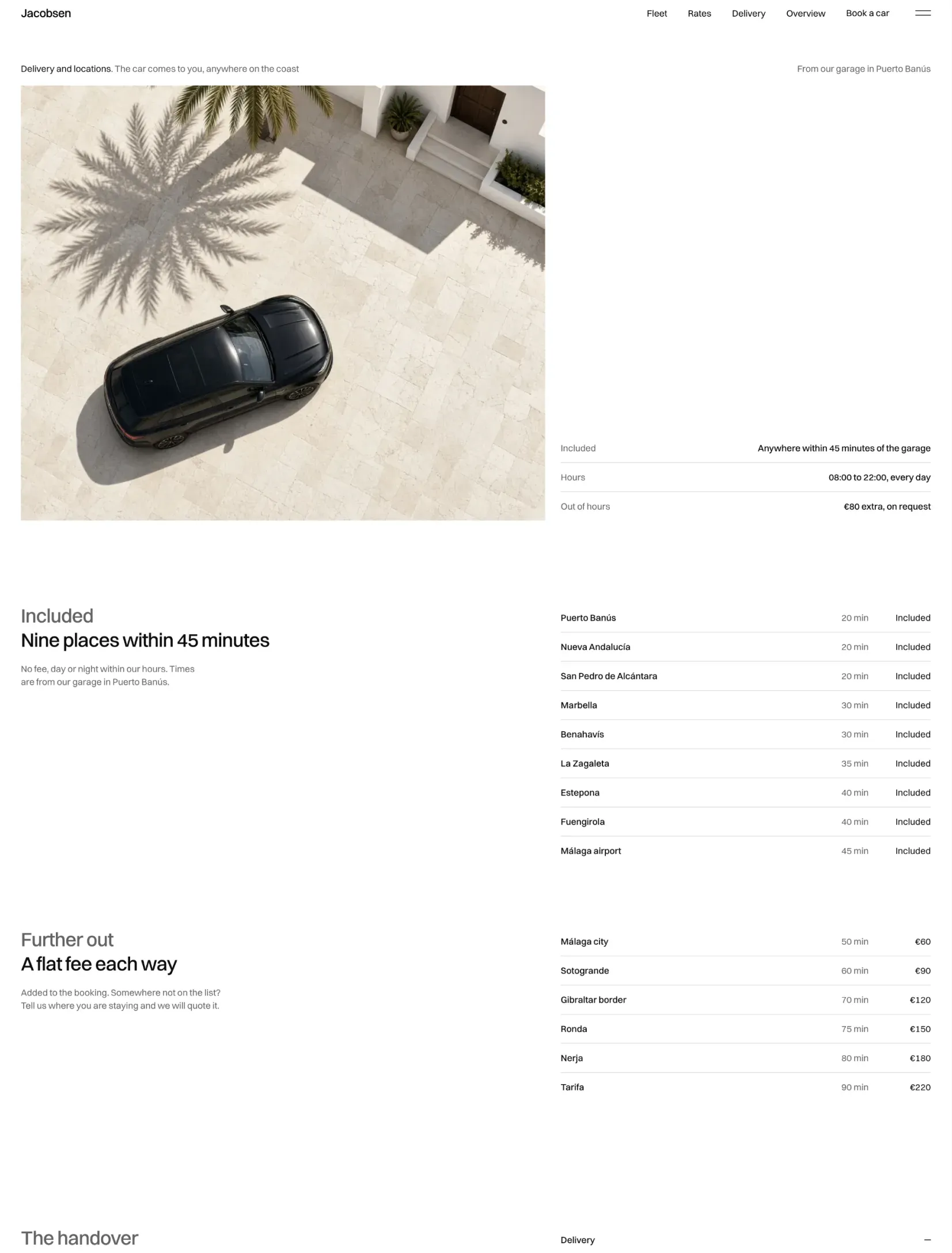 Jacobsen membership page with three tiers and a comparison table